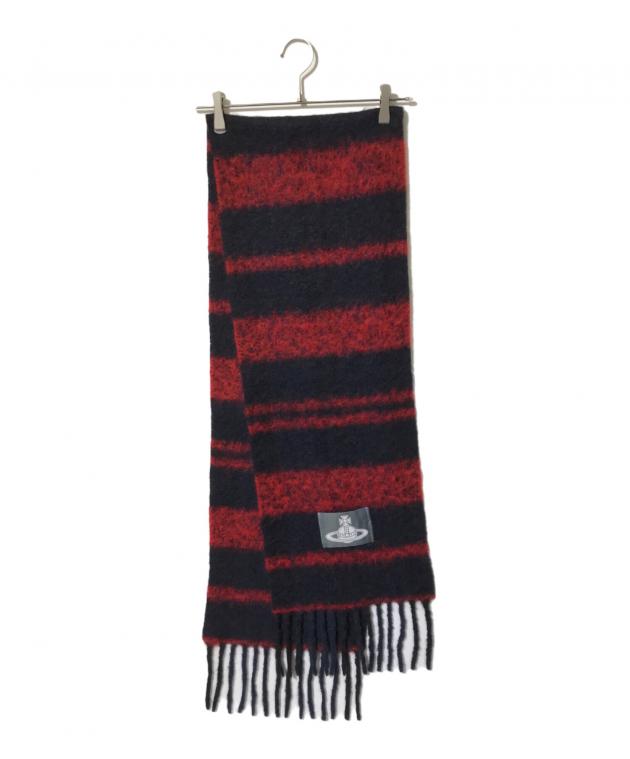 Vivienne Westwood 黒 赤マフラーセット 中古・古着通販】Vivienne Westwood (ヴィヴィアンウエストウッド