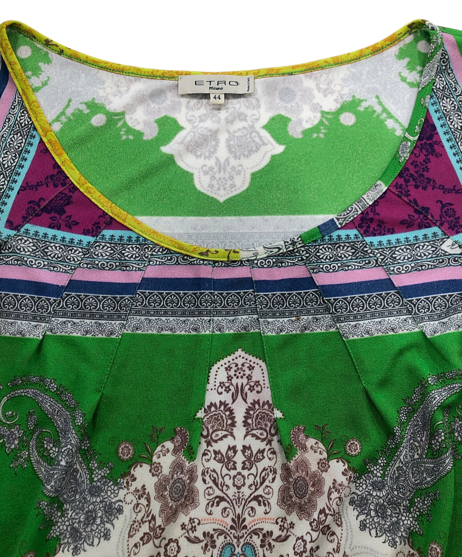 中古・古着通販】ETRO (エトロ) 総柄ワンピース/カットソードレス