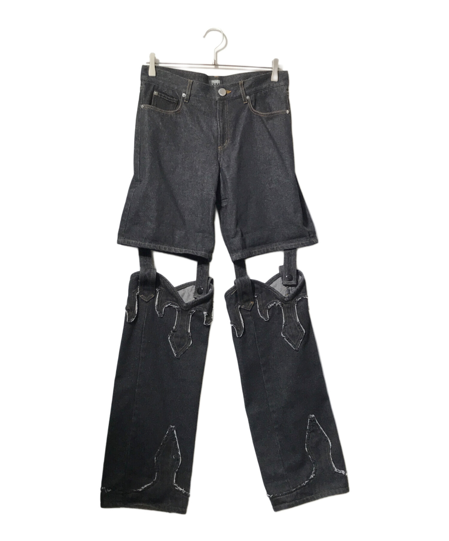 中古・古着通販】PAMEO POSE (パメオポーズ) Cowboy Pants ブラック