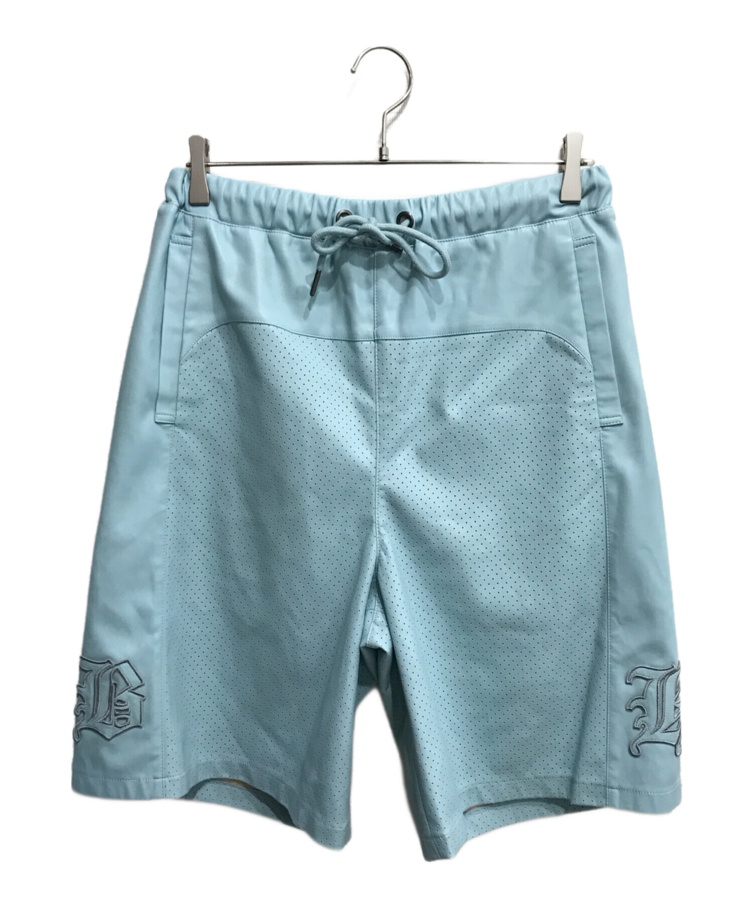 【新品】BREATH ブレス BADHOP レザーショーツ L 中古・古着通販】BREATH (ブレス) FAUX LEATHER SHORTS ブルー サイズ