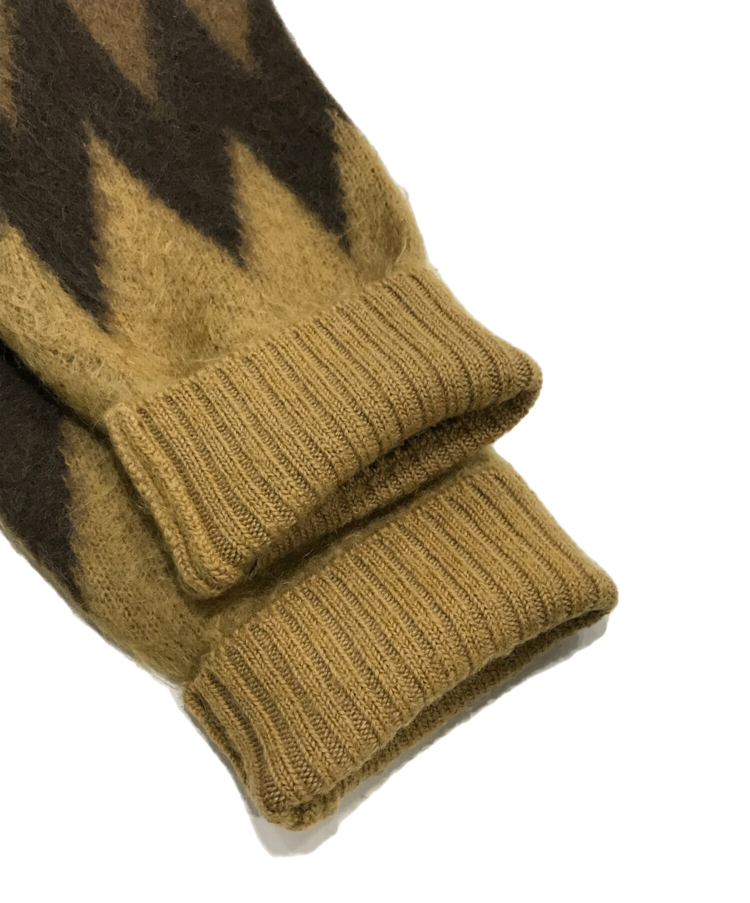 Needles ジグザグパターン カーディガン M 中古・古着通販】Needles (ニードルズ) Mohair Cardigan - Zigzag