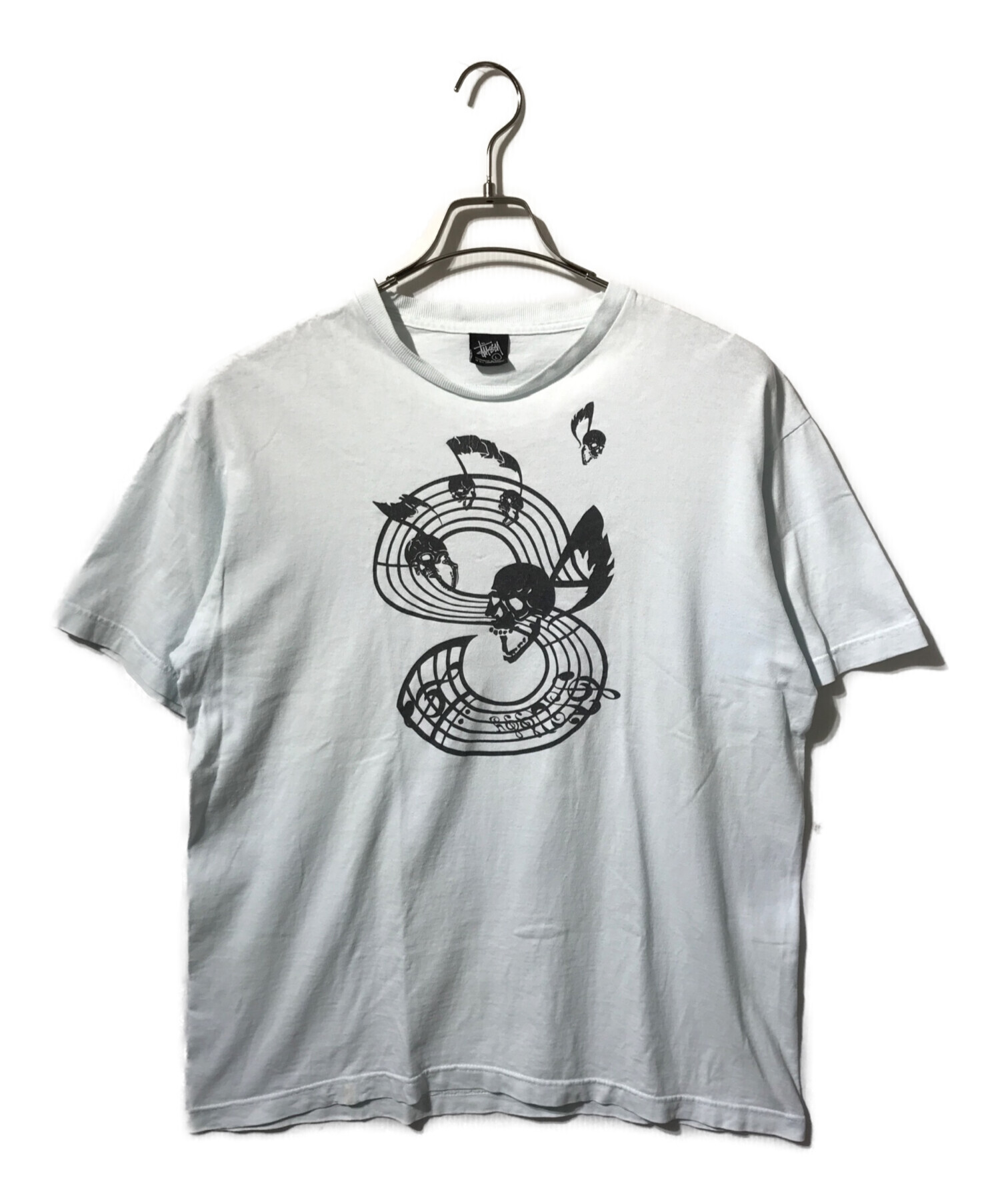 中古・古着通販】stussy (ステューシー) 音符スカルSロゴプリントT