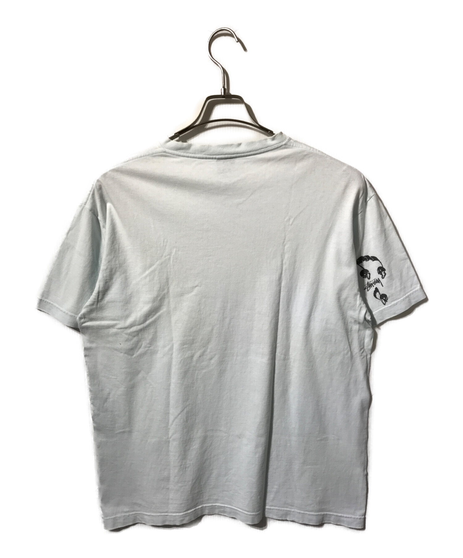 中古・古着通販】stussy (ステューシー) 音符スカルSロゴプリントT