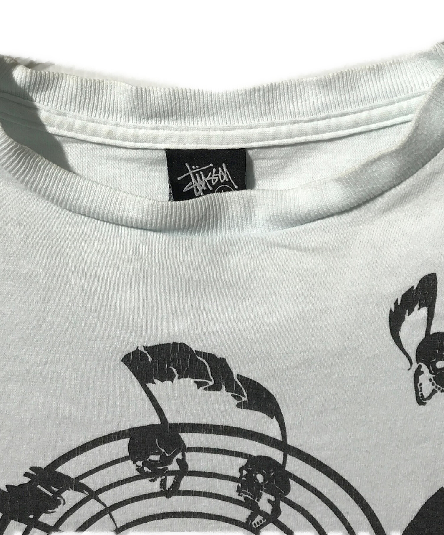 中古・古着通販】stussy (ステューシー) 音符スカルSロゴプリントT