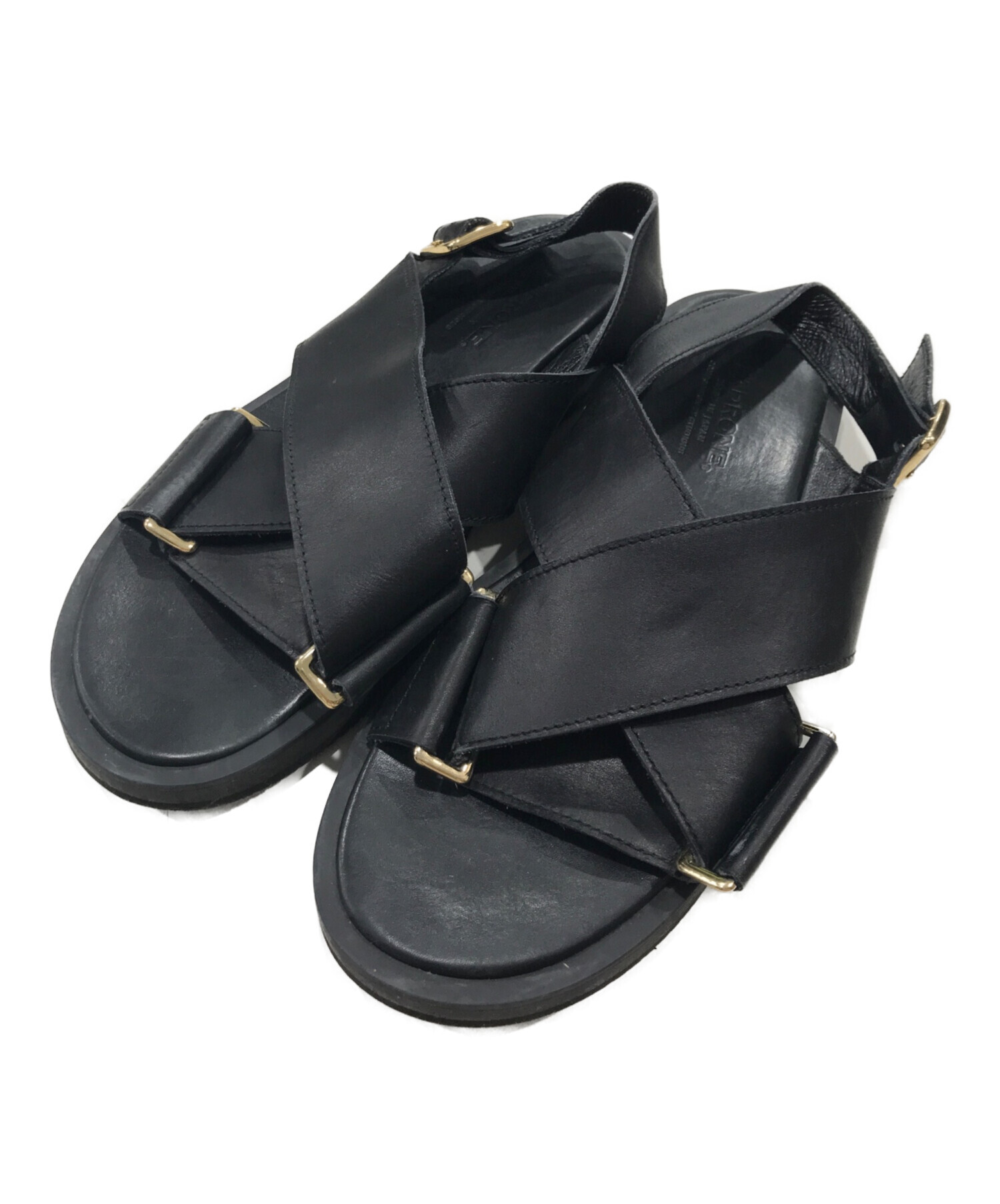 中古・古着通販】PADRONE (パドローネ) 別注BELT SANDAL ブラック
