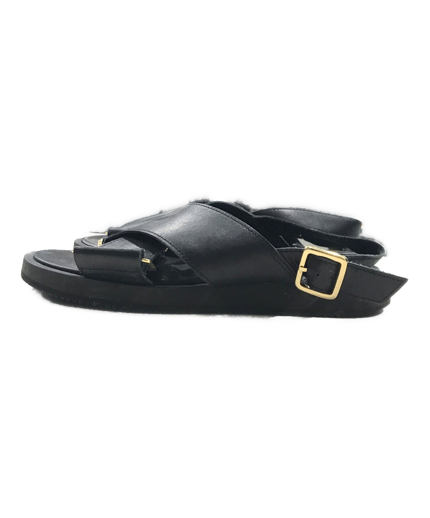 中古・古着通販】PADRONE (パドローネ) 別注BELT SANDAL ブラック 