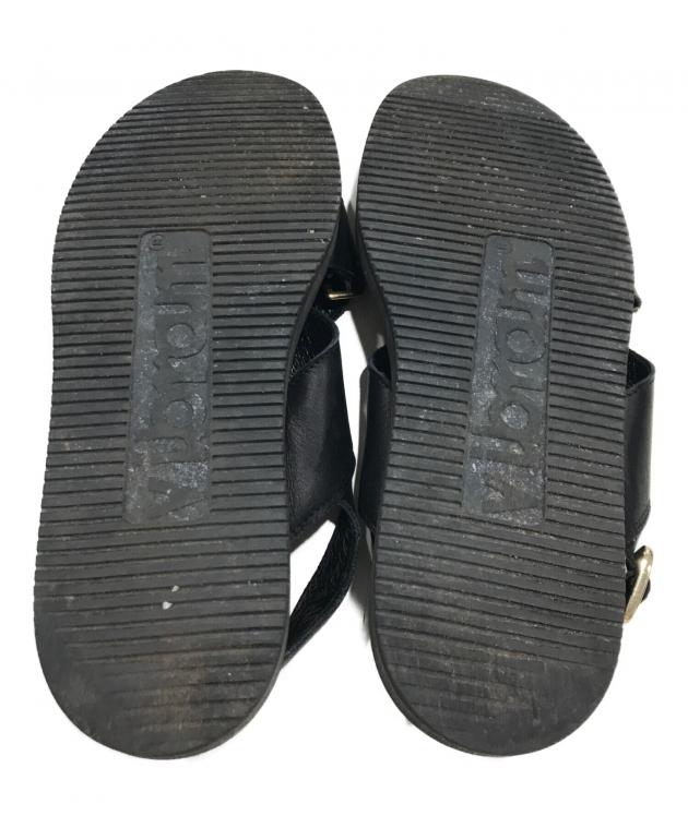中古・古着通販】PADRONE (パドローネ) 別注BELT SANDAL ブラック