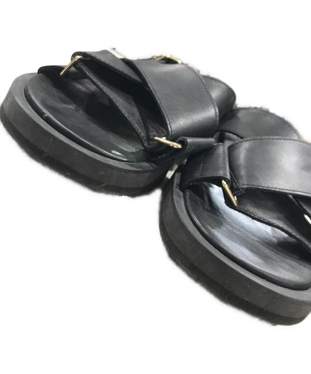 中古・古着通販】PADRONE (パドローネ) 別注BELT SANDAL ブラック