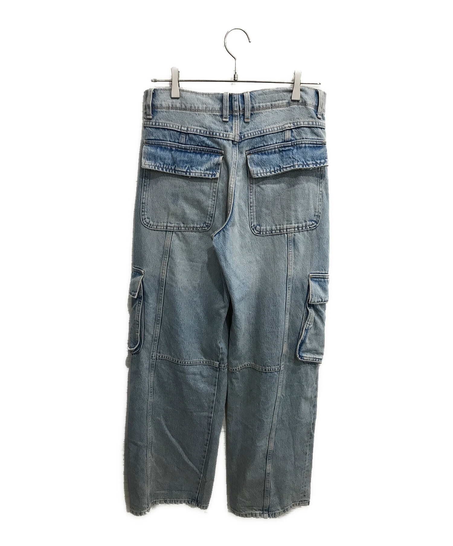 中古・古着通販】ZARA (ザラ) デニムカーゴパンツ インディゴ サイズ