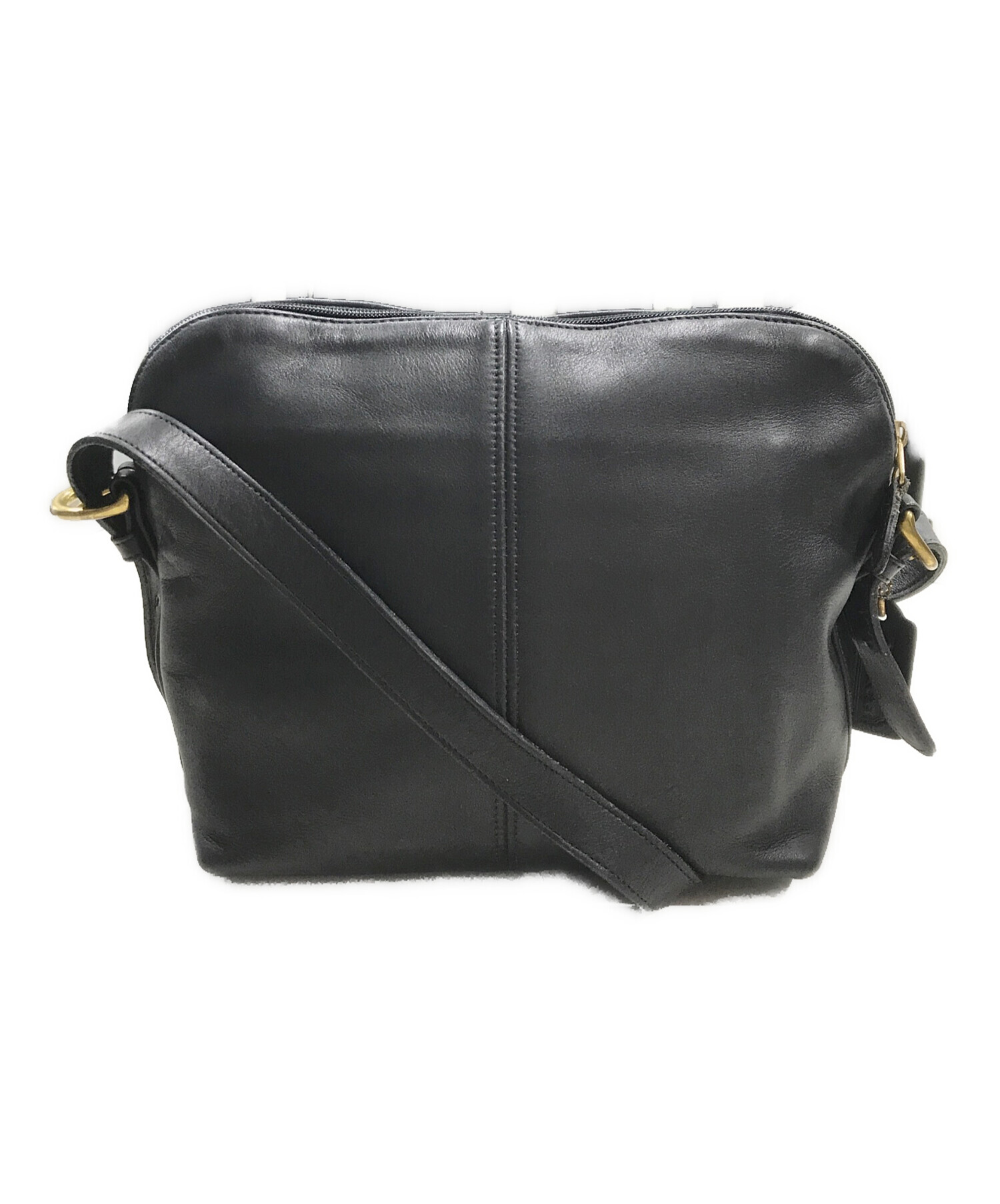 な*ら様 コーチ ショルダーバッグ ブラック グレー 中古・古着通販】COACH (コーチ) ショルダーバッグ ブラック｜ブランド