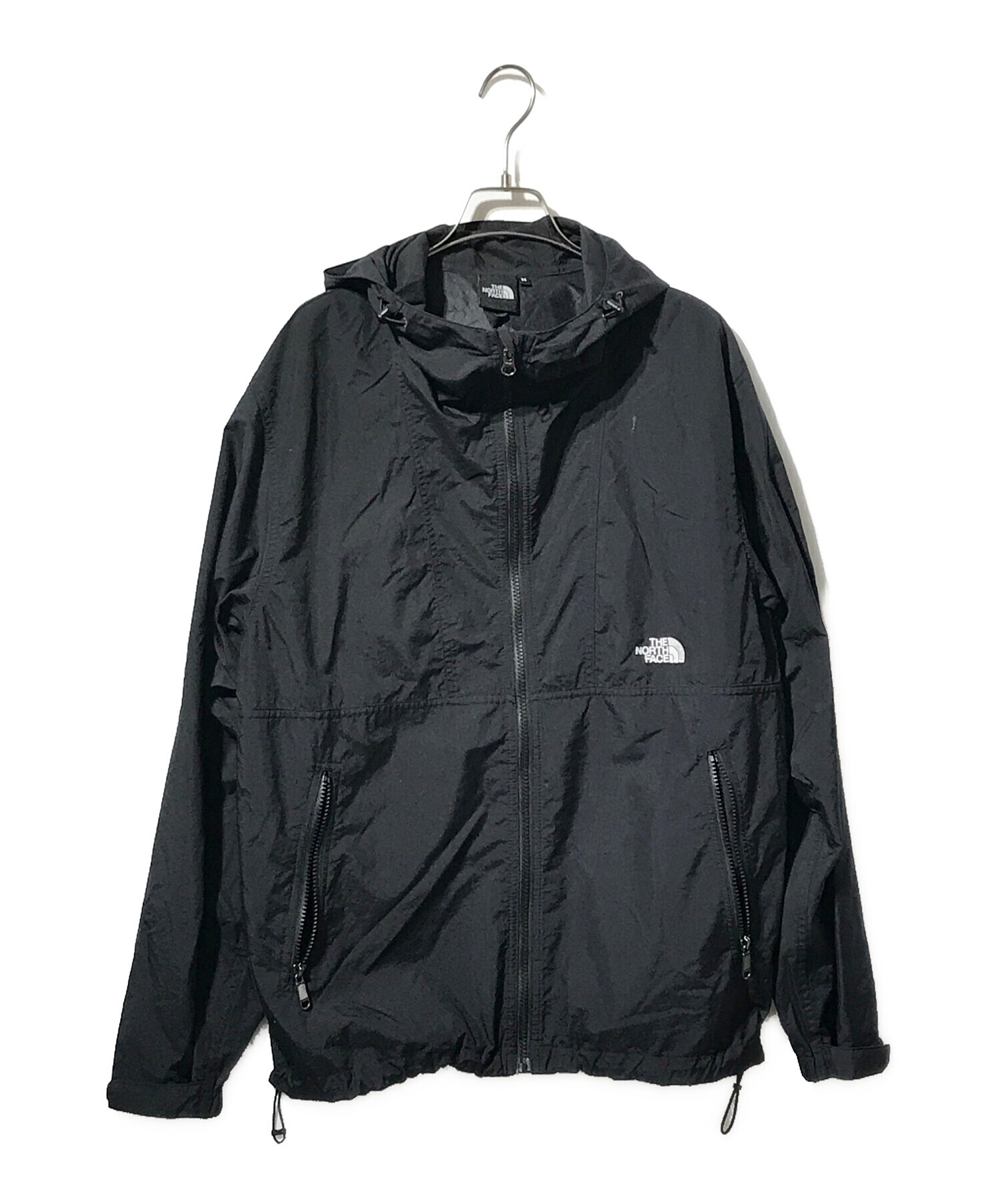 【XL相当】THE NORTH FACE ブラック ナイロンジャケット 〈古着〉 中古・古着通販】THE NORTH FACE (ザ ノース フェイス) コンパクト