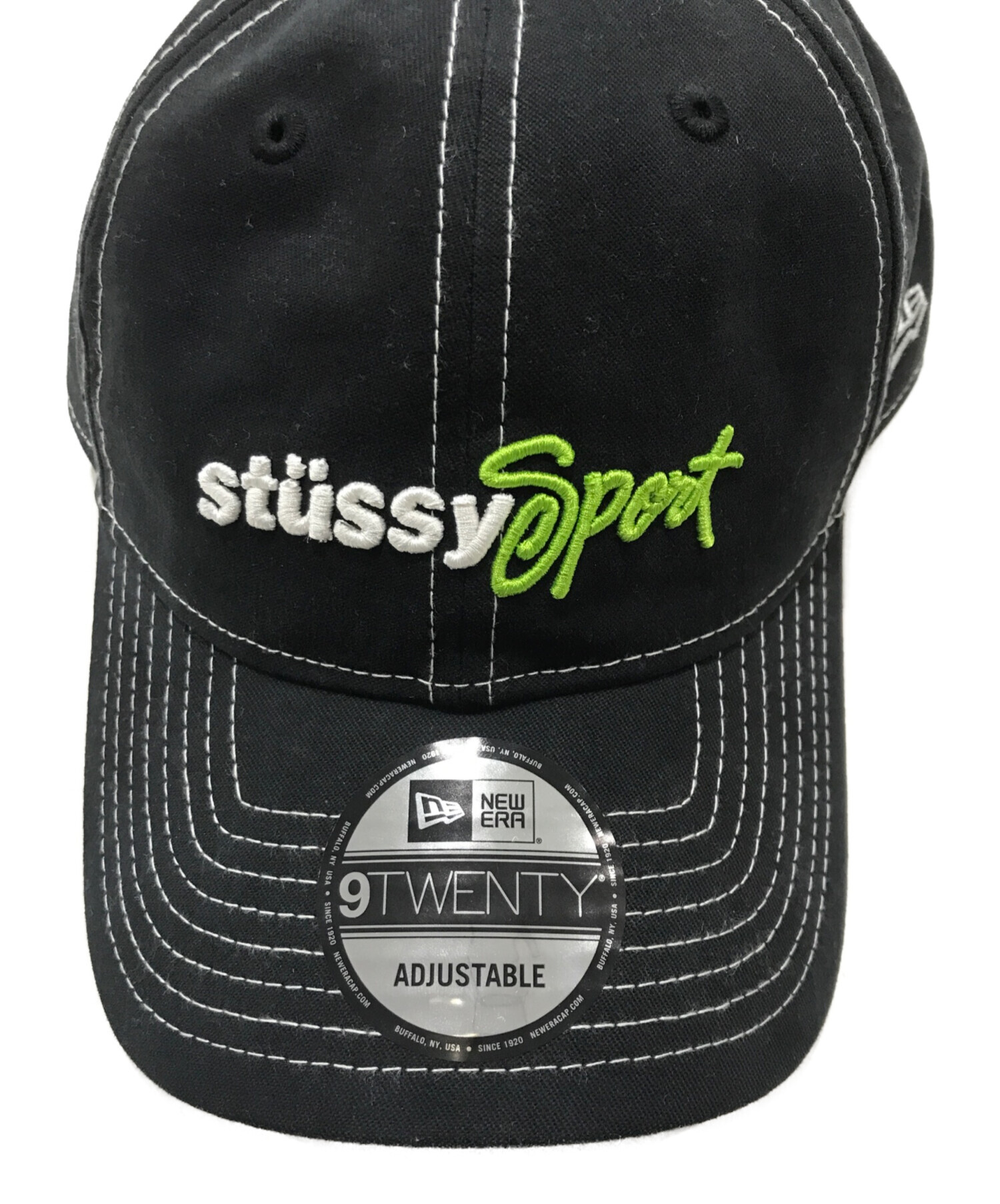激レア【ニューエラ×ステューシー】限定コラボ サイン ロゴ キャップ 黒×金 中古・古着通販】stussy (ステューシー) New Era (ニューエラ) コラボ
