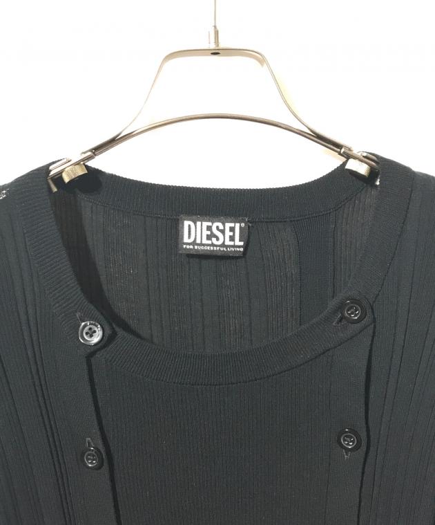 中古・古着通販】DIESEL (ディーゼル) 長袖リブニットワンピース