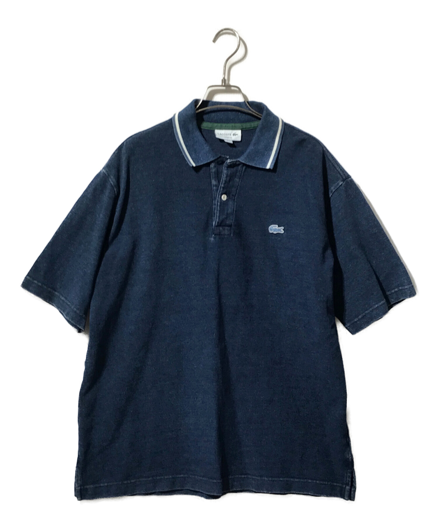 中古・古着通販】LACOSTE (ラコステ) ポロシャツ インディゴ サイズ:M 