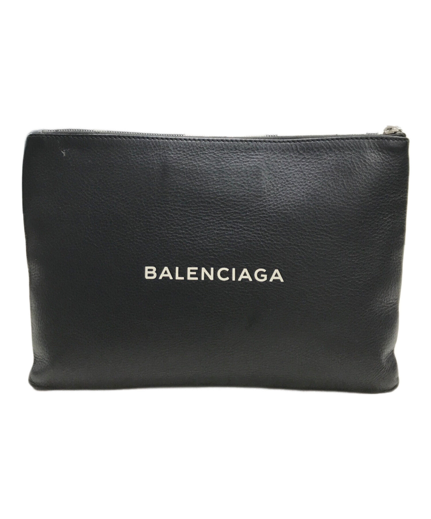 バレンシア　クラッチバック 中古・古着通販】BALENCIAGA (バレンシアガ) ロゴプリントレザー