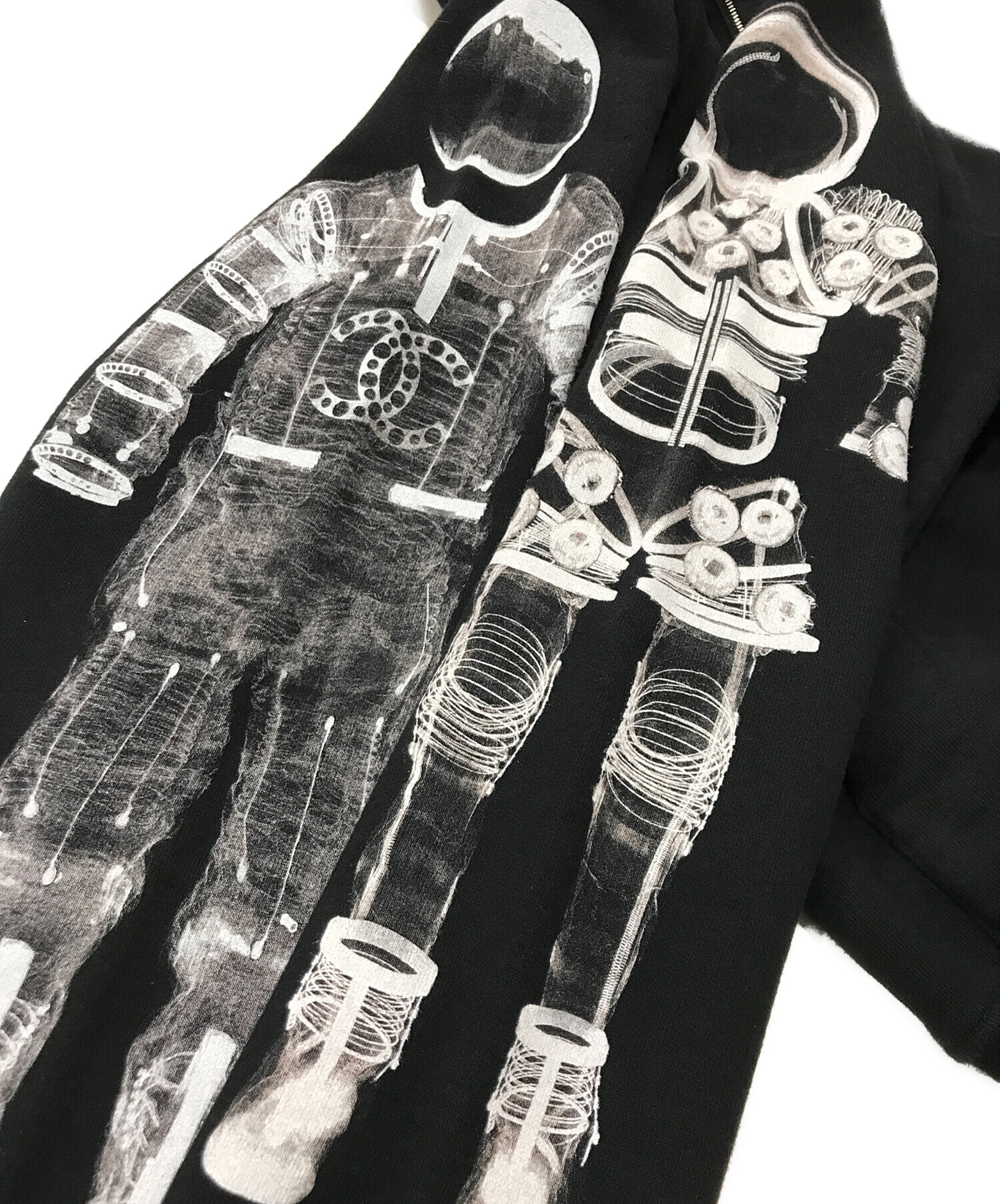中古・古着通販】CHANEL (シャネル) 宇宙飛行士プリントジップパーカー