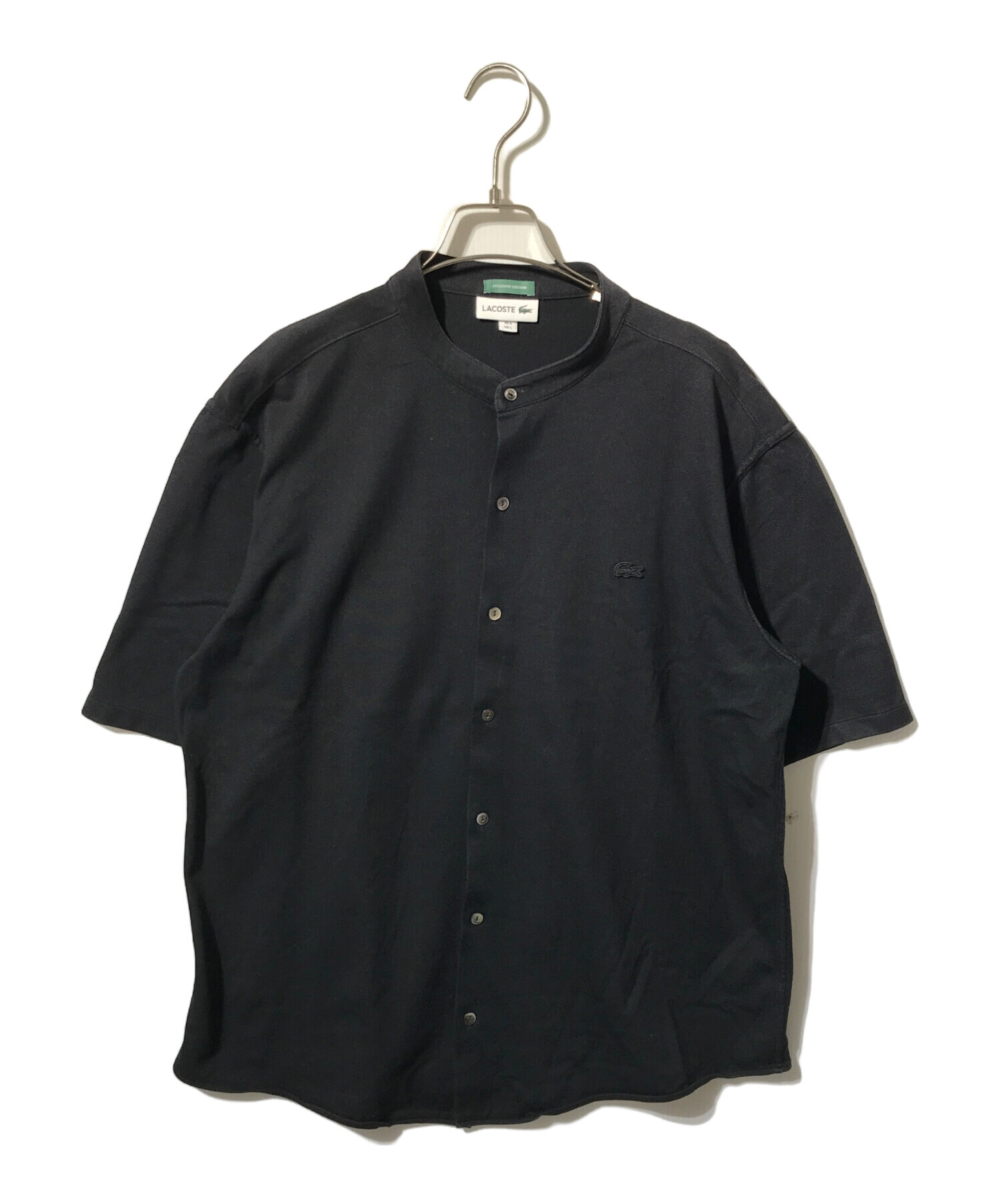 中古・古着通販】LACOSTE (ラコステ) 半袖シャツ ブラック サイズ:L