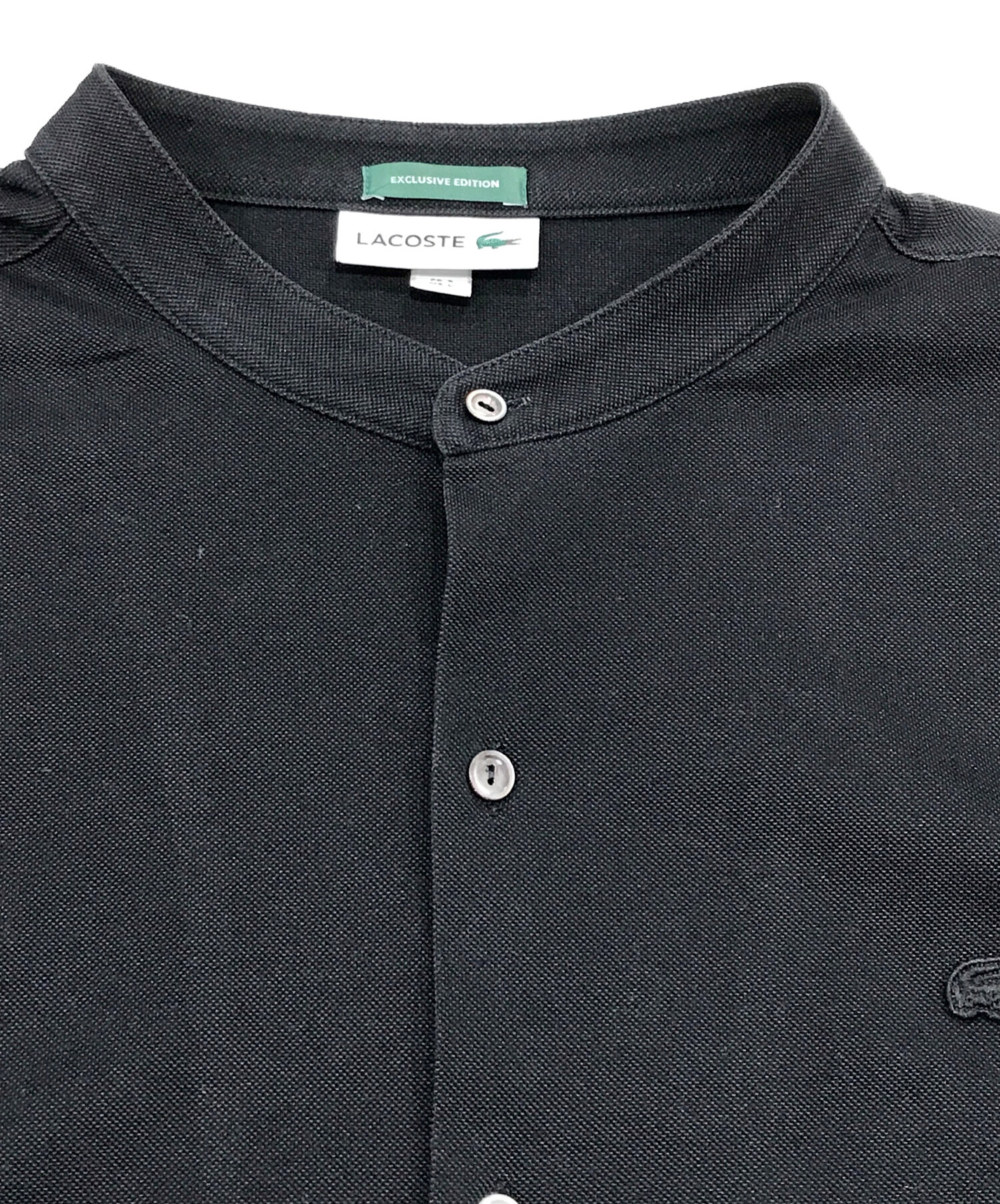 中古・古着通販】LACOSTE (ラコステ) 半袖シャツ ブラック サイズ:L