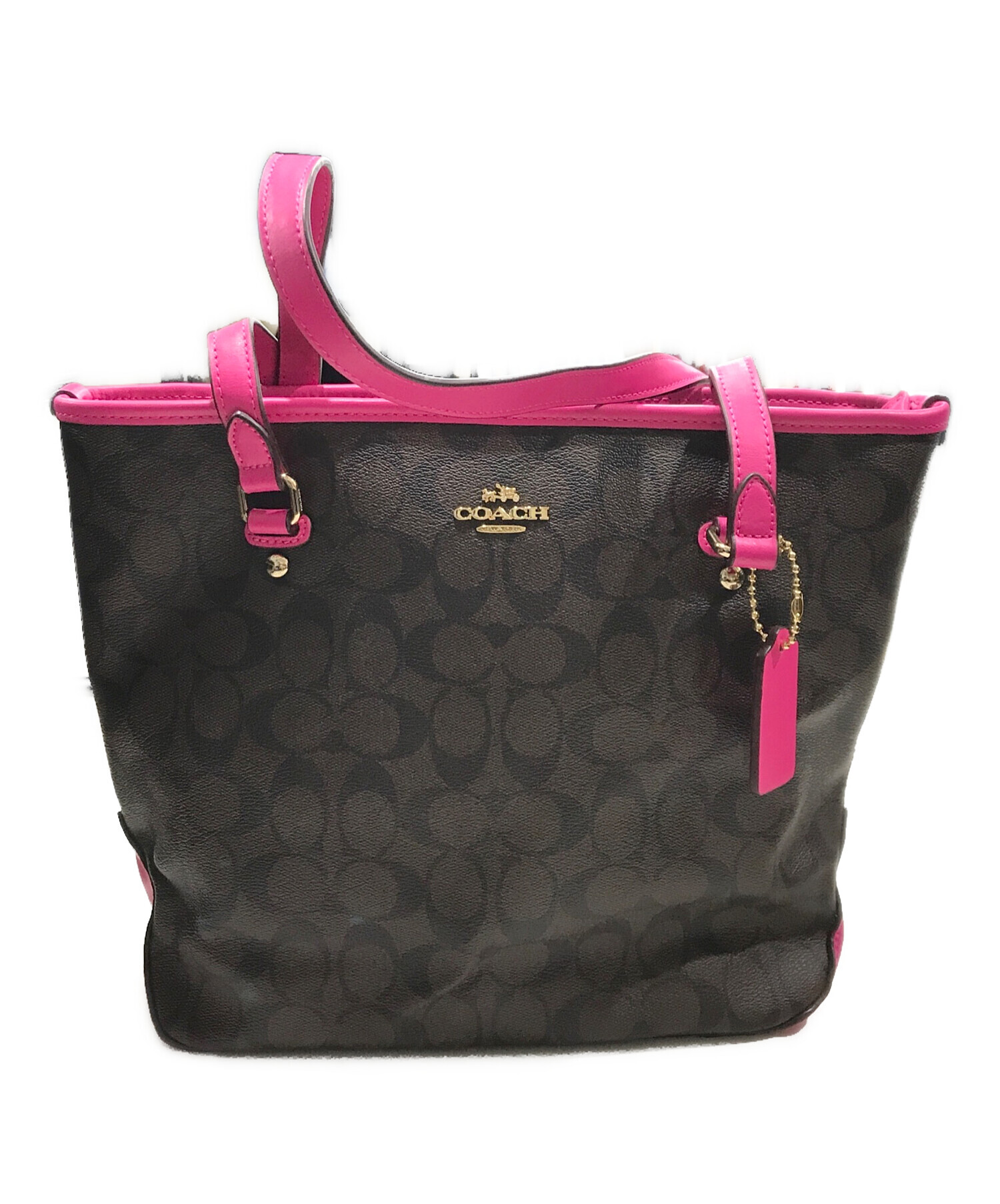 中古・古着通販】COACH (コーチ) シグネチャートートバッグ ブラウン