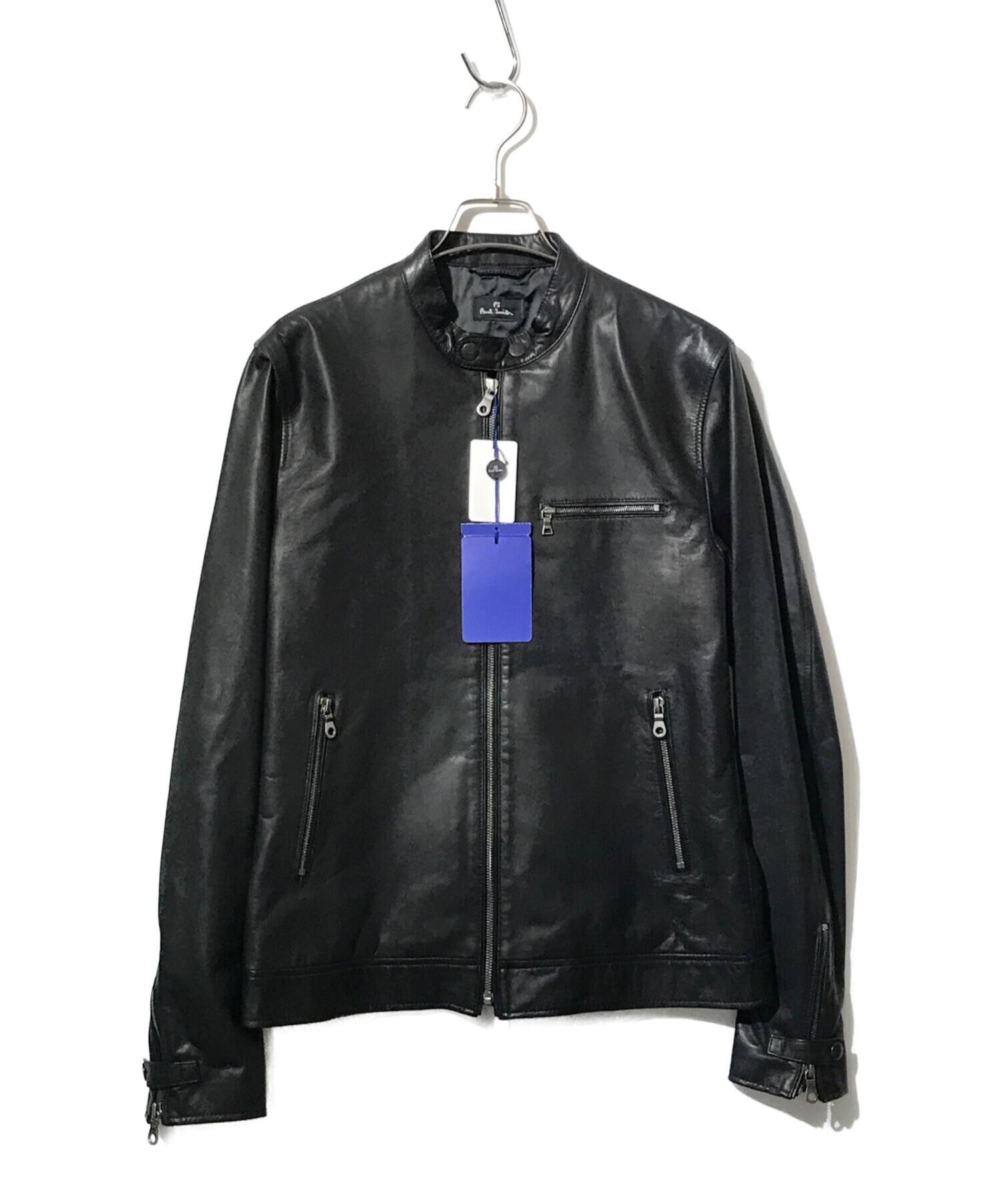 Paul Smith ラムレザージャケット　ririジップ　ハイネック アウター 中古・古着通販】PS Paul Smith (PSポールスミス) ラムレザー
