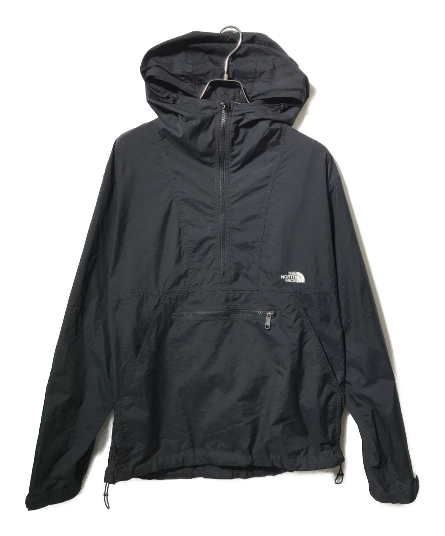 ノースフェイス アノラック マウンテンパーカー Lサイズ 古着 ブラック 中古・古着通販】THE NORTH FACE (ザ ノース フェイス) コンパクト