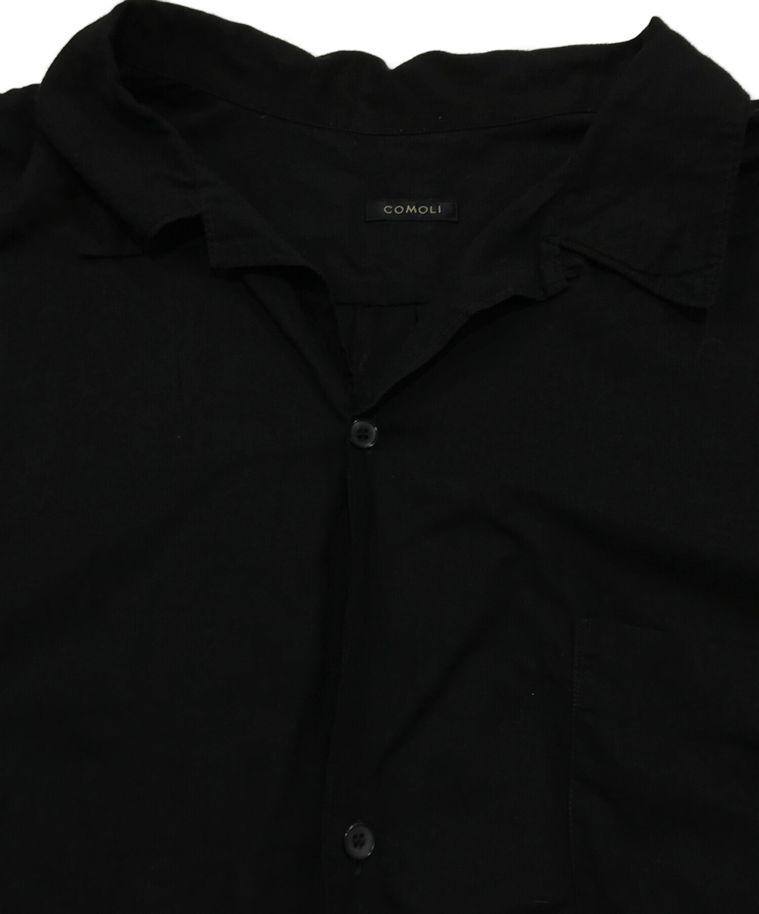 中古・古着通販】COMOLI (コモリ) KHADIコットン 半袖オープンカラー
