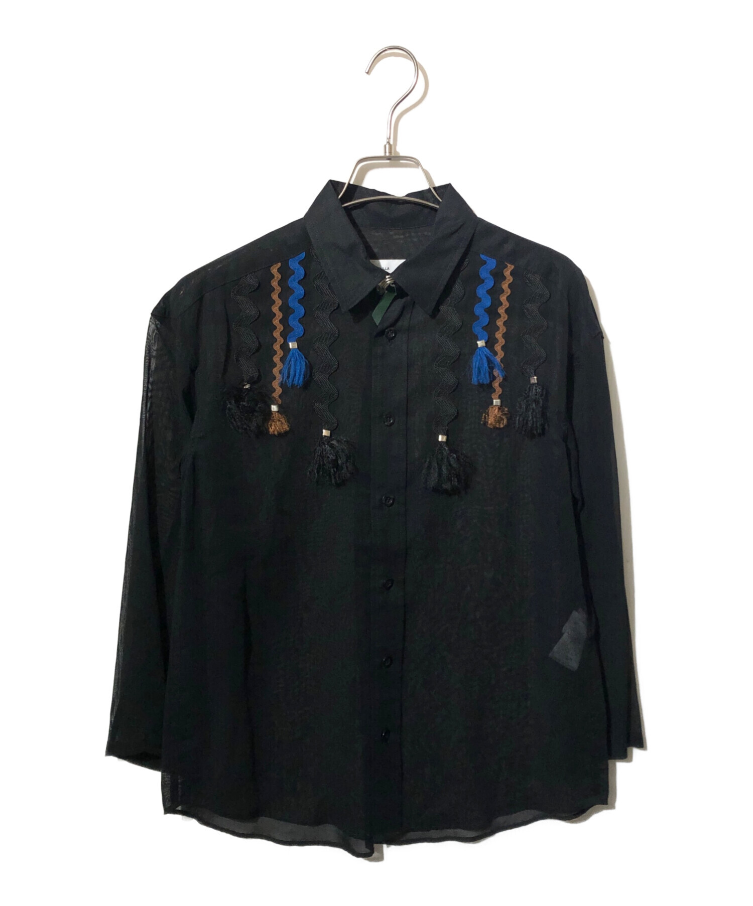 中古・古着通販】TOGA PULLA (トーガ プルラ) フリンジデザインシャツ 