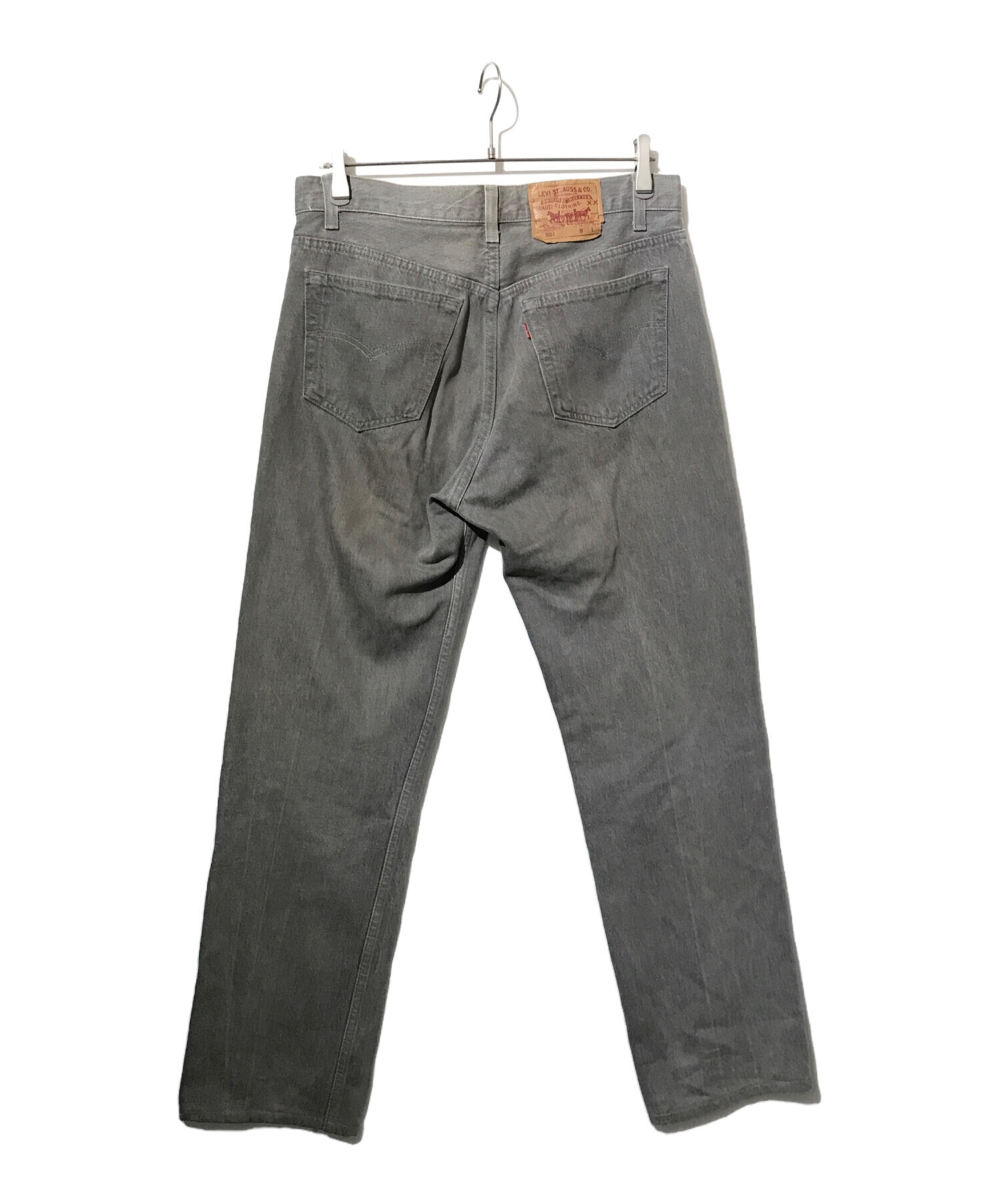中古・古着通販】LEVI'S (リーバイス) 501 先染めデニムパンツ グレー