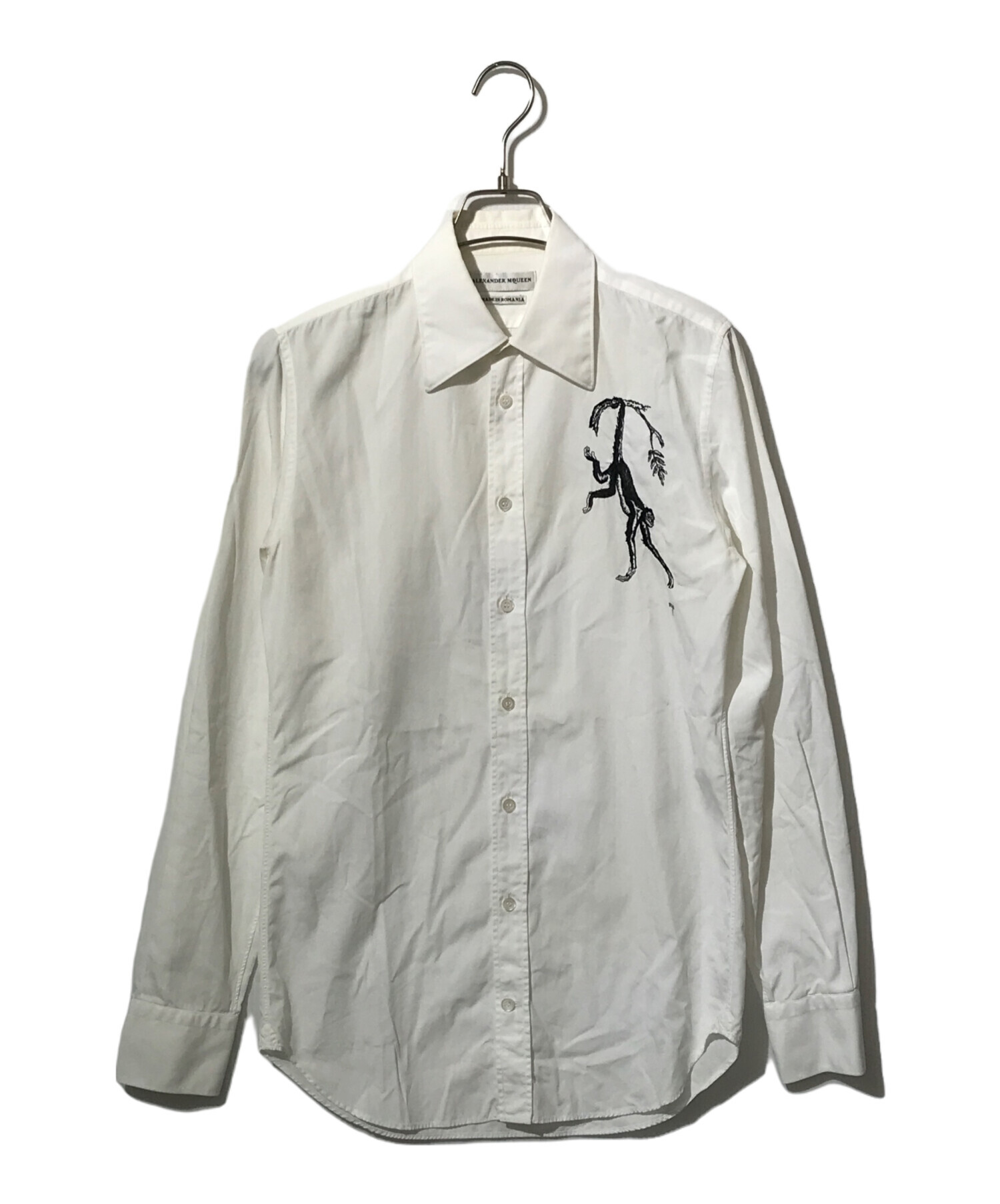 95SS Alexander Mcqueen 本人期 変形ドレープシャツ 中古・古着通販】ALEXANDER McQUEEN (アレキサンダーマックイーン