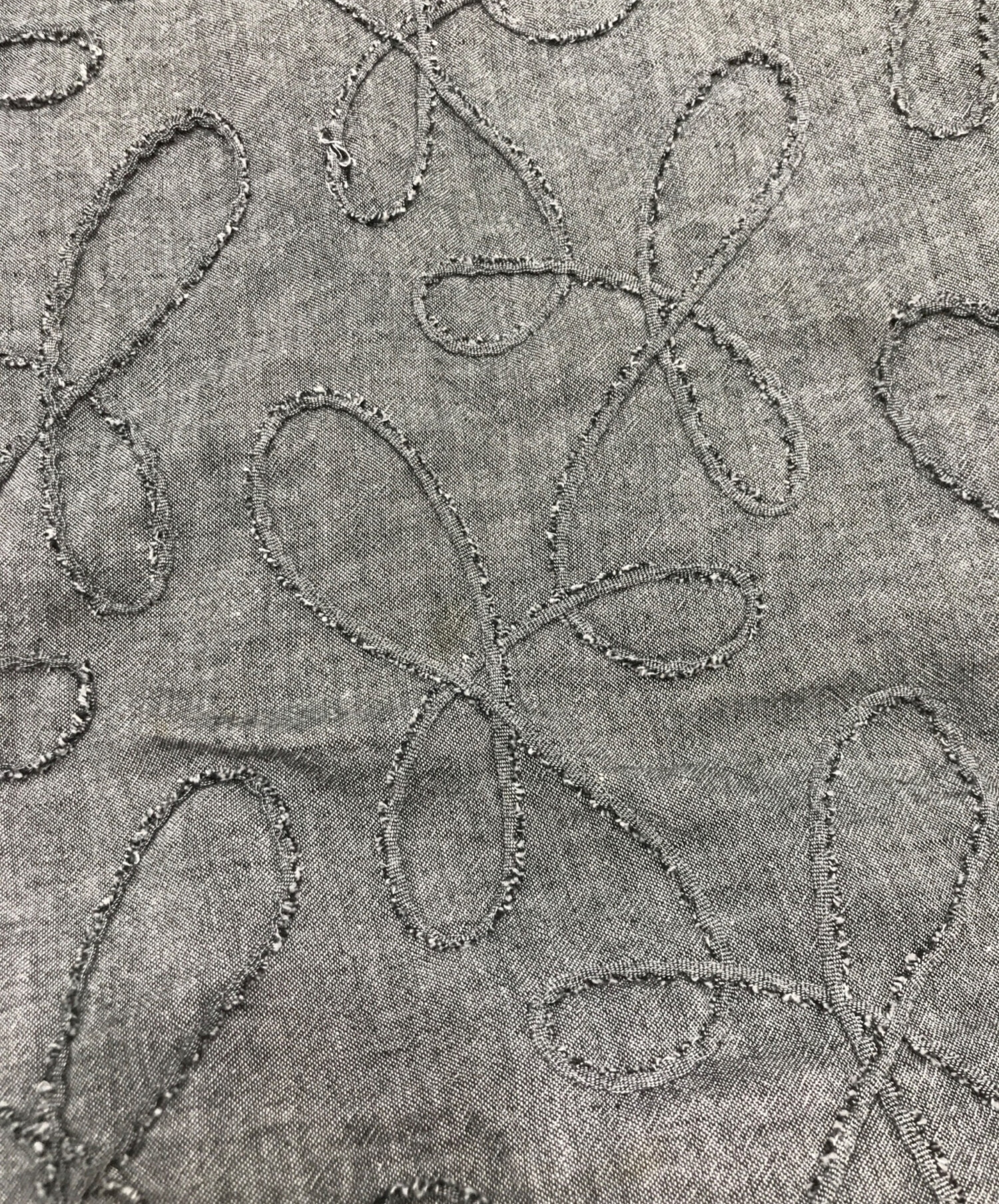 中古・古着通販】Y's (ワイズ) 立体刺繍ノースリーブワンピース グレー