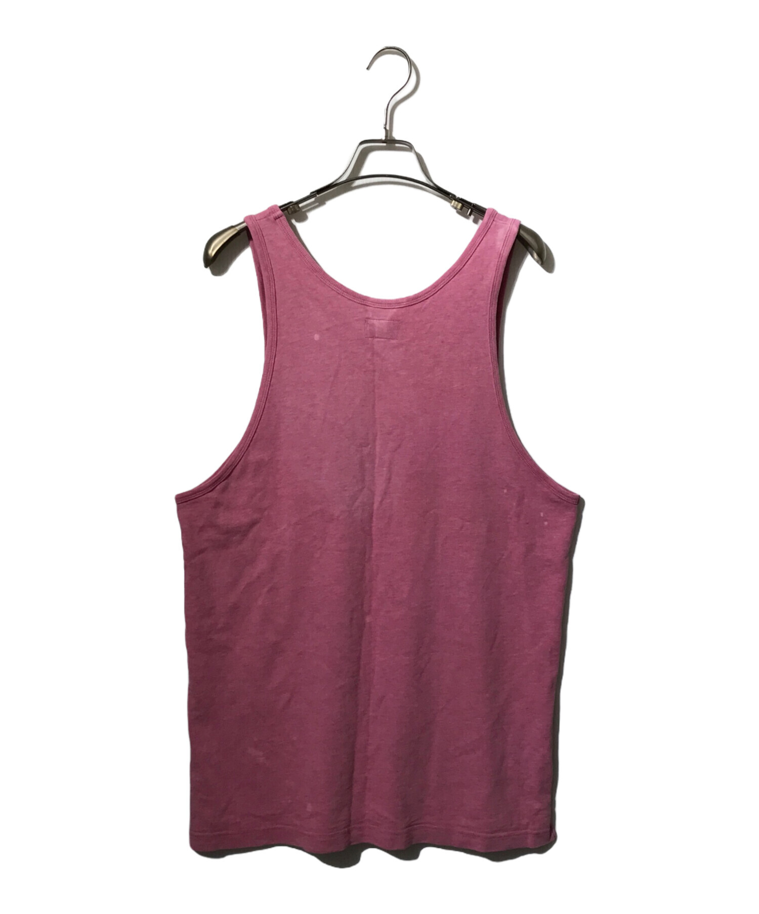 中古・古着通販】SUPREME (シュプリーム) SCRIPT TANK TOP ピンク