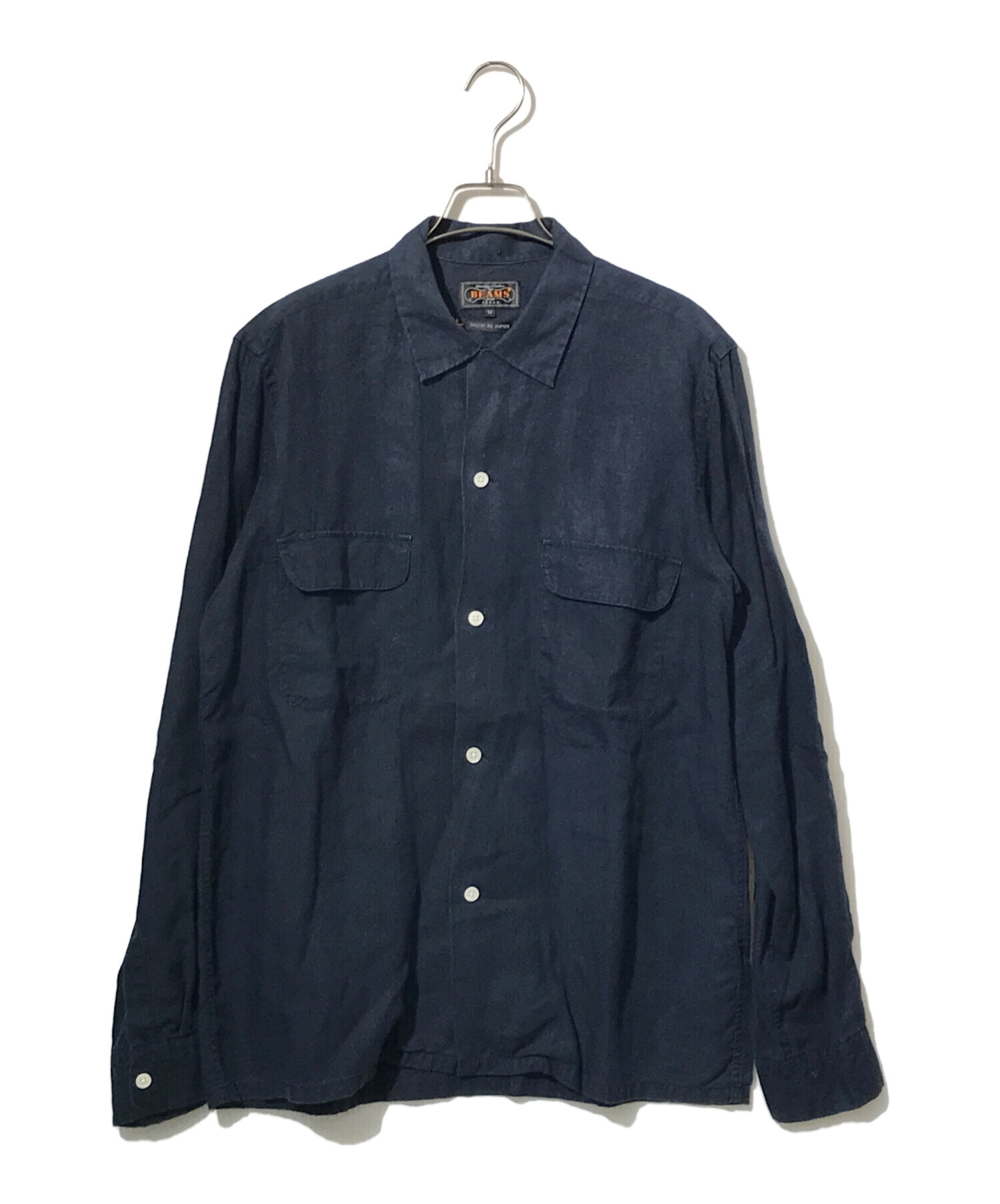 中古・古着通販】BEAMS (ビームス) オープンカラー リネンシャツ
