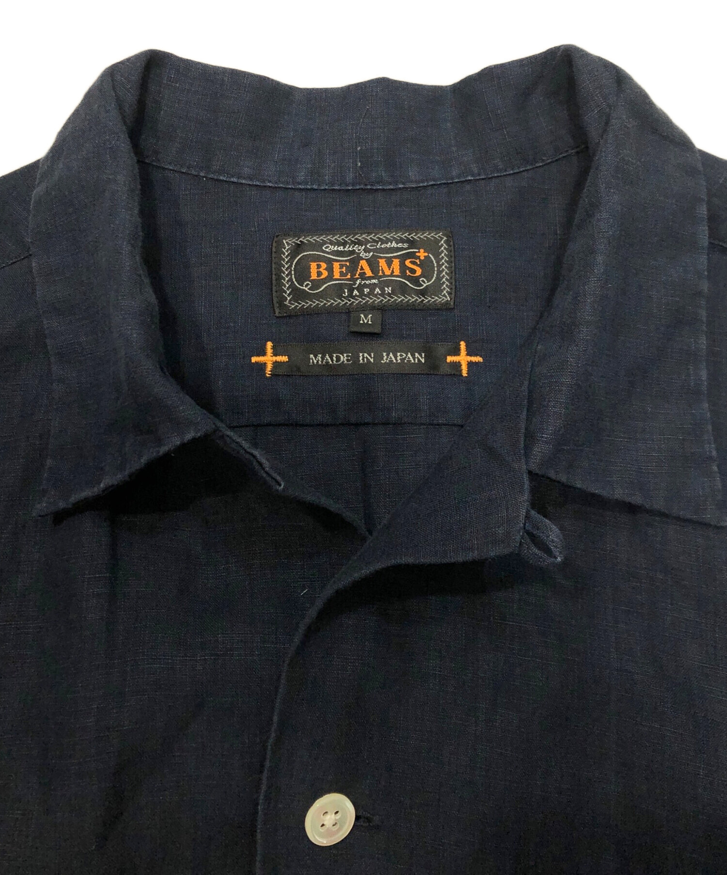 中古・古着通販】BEAMS (ビームス) オープンカラー リネンシャツ