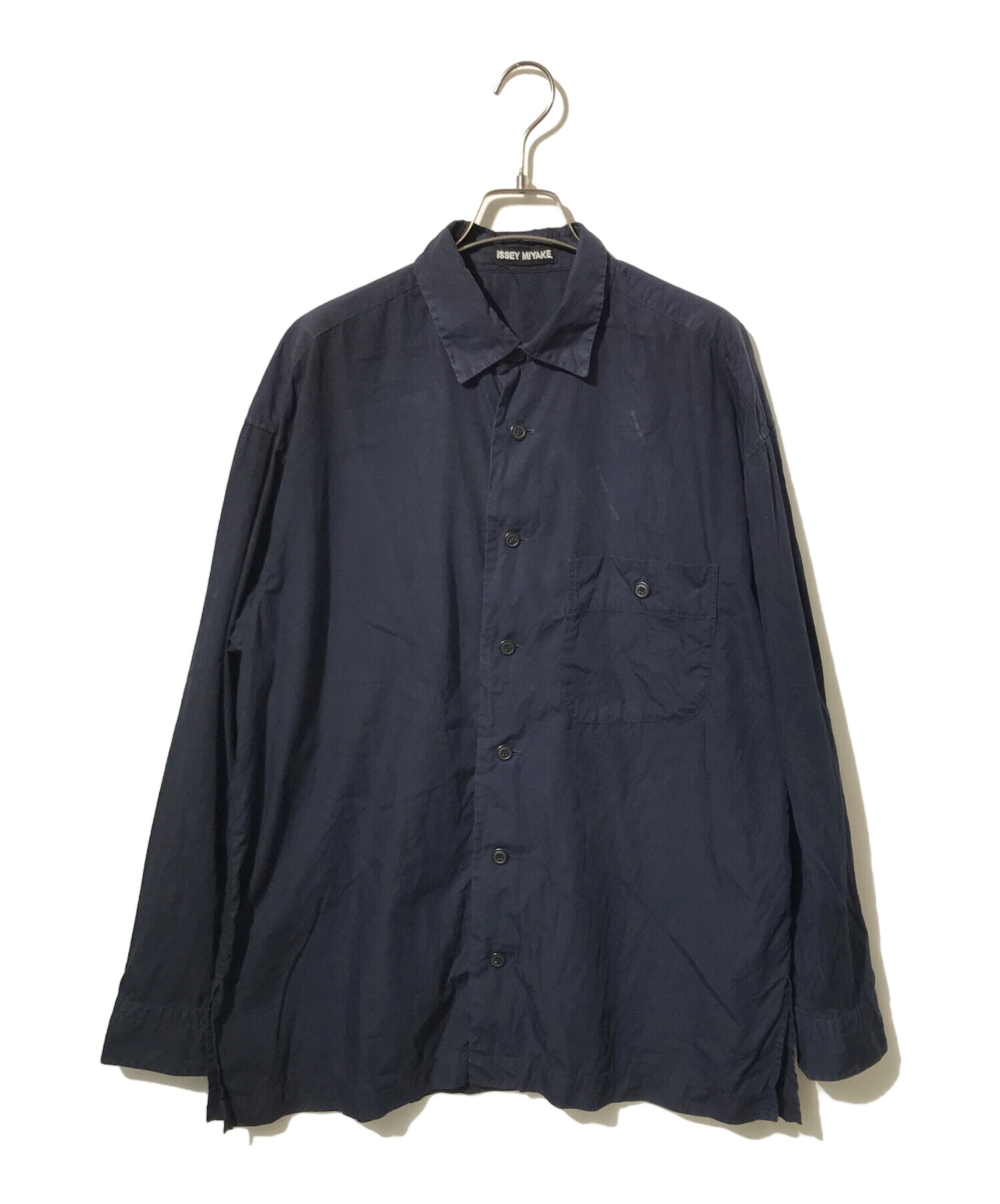 中古・古着通販】ISSEY MIYAKE (イッセイミヤケ) コットンシャツ