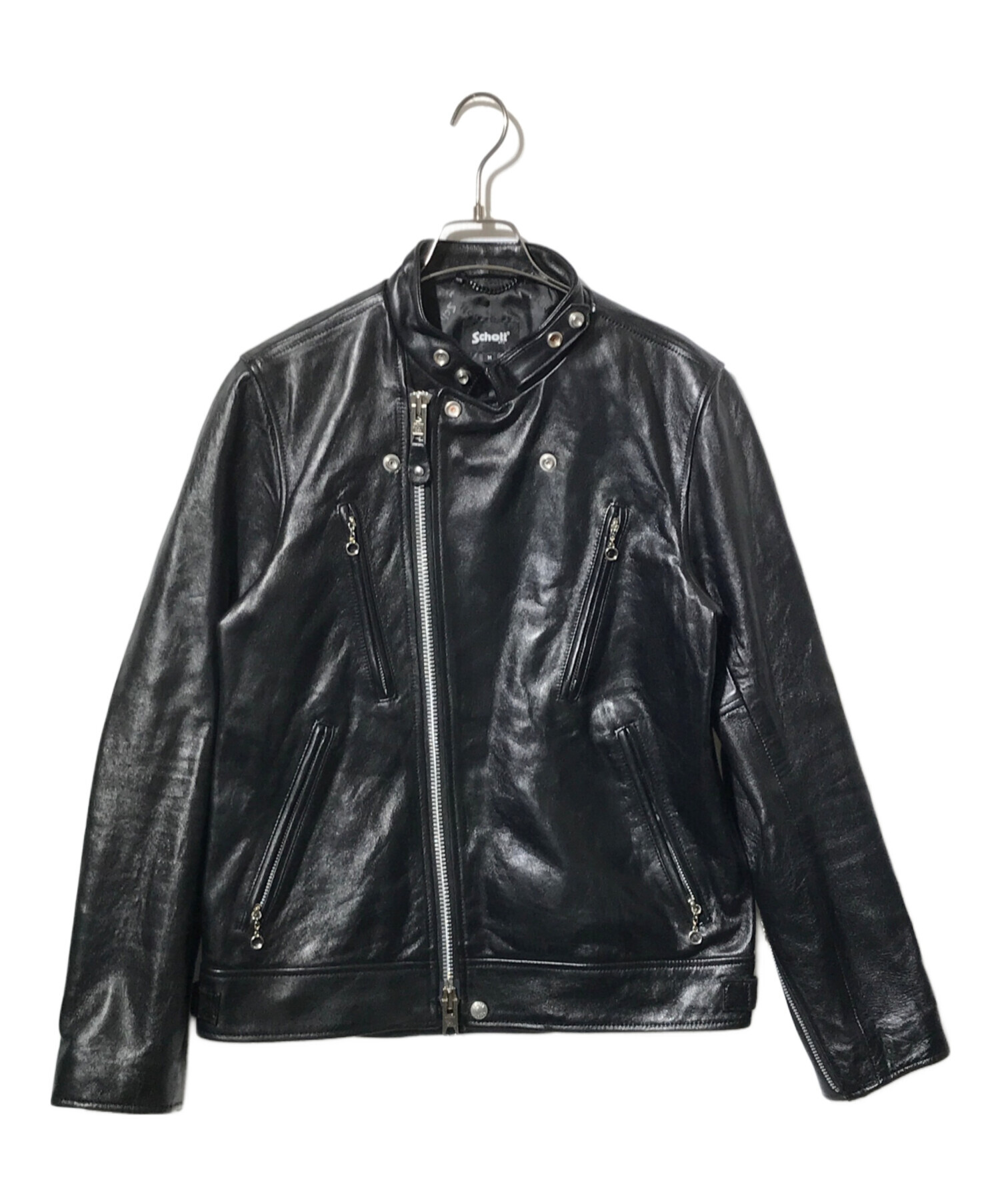 中古・古着通販】Schott (ショット) DOUBLE BREAST RIDERS ブラック