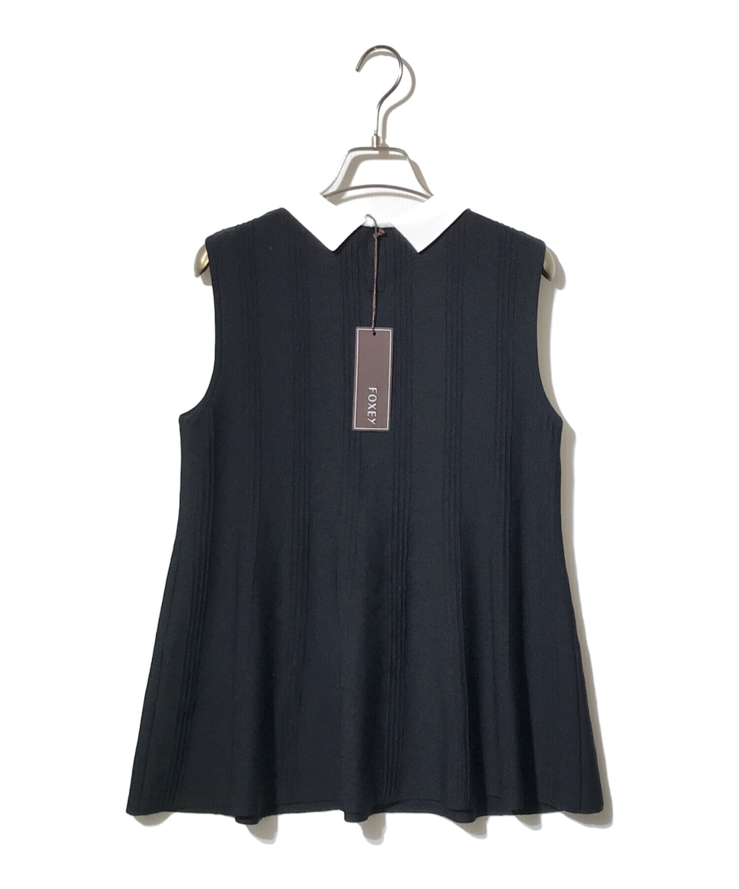 FOXEY - ■美品■FOXEY フォクシー ニット サイズ38 ノースリーブ トップス ブランド古着【中古】20241204/RA2361 中古・古着通販】FOXEY (フォクシー) Knit Top “Primadonna ブラック