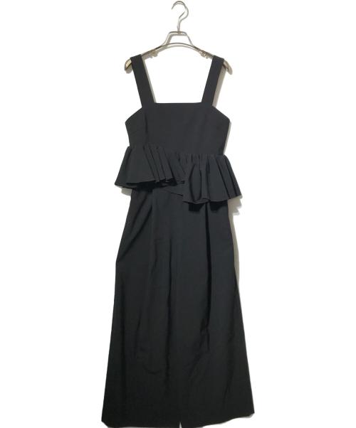 中古・古着通販】cygne (シーニュ) フリルオールインワン ブラック