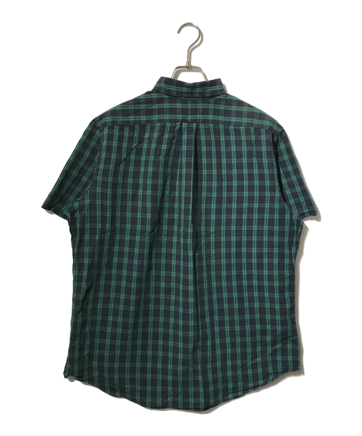 k*k様 Polo Ralph Lauren シアサッカーシャツ グリーンストラ 中古・古着通販】POLO RALPH LAUREN (ポロ・ラルフローレン) シア