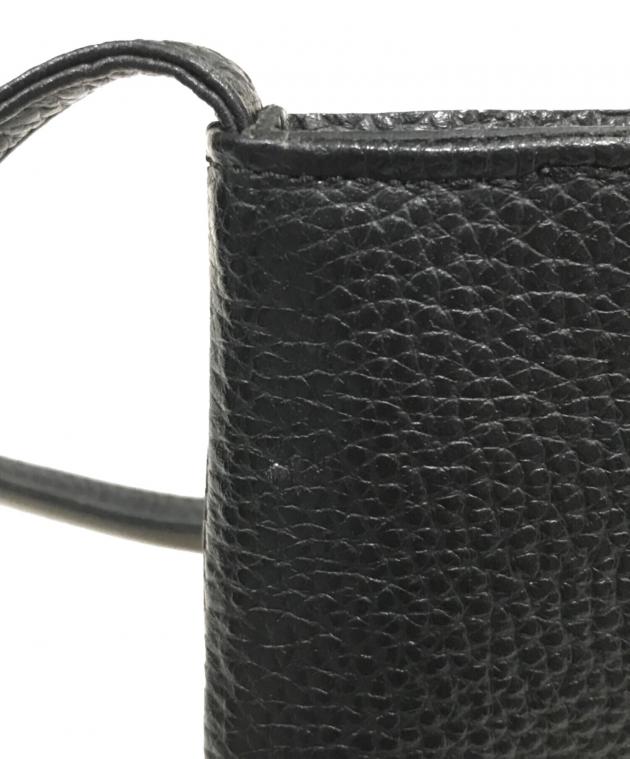 中古・古着通販】HushTug (ハッシュタグ) レザーサコッシュ ブラック
