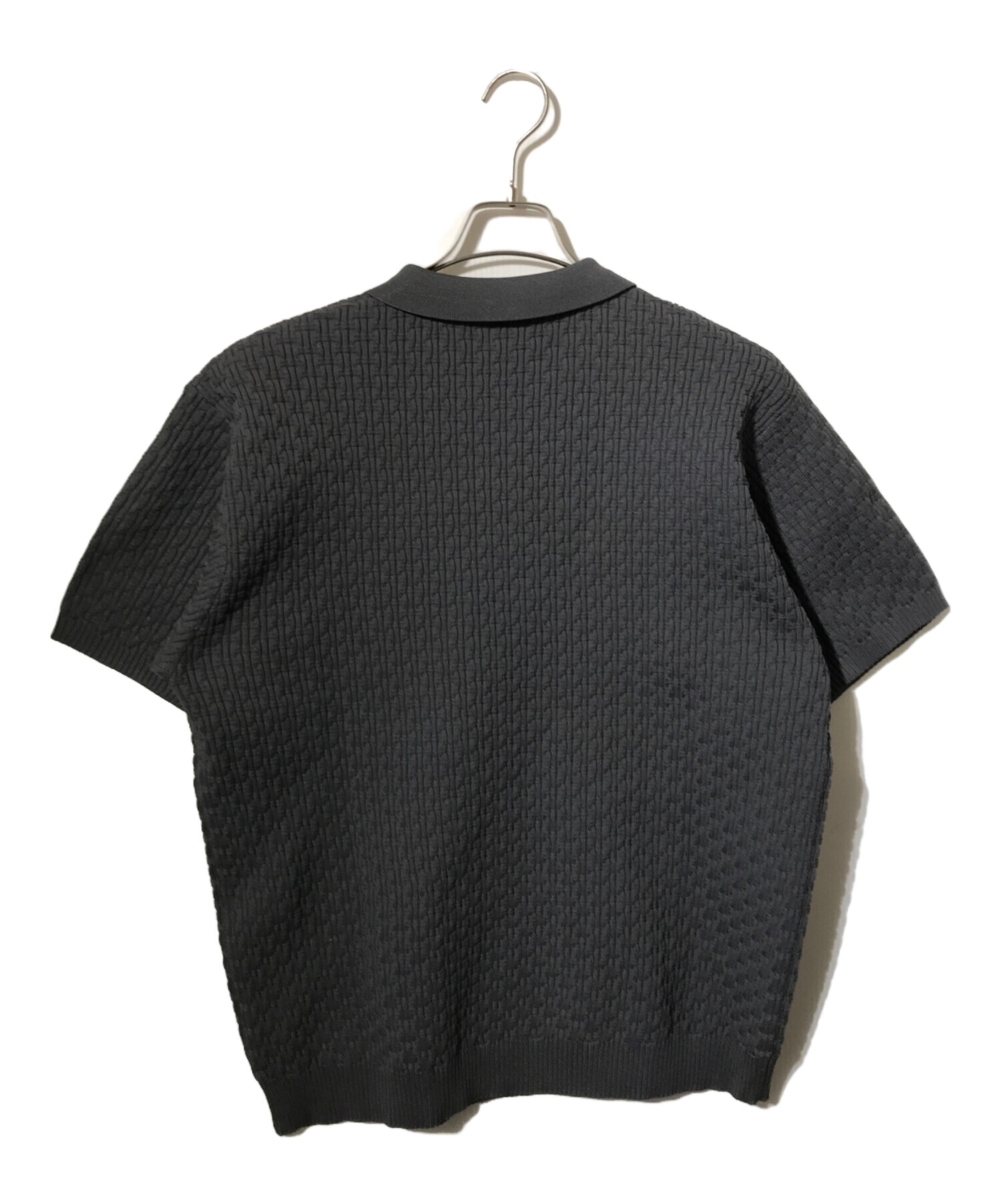 【HUF】 Lサイズ ハフ 新品 タグ付き ポロシャツ ジャガード 中古・古着通販】HUF (ハフ) ジャガードロゴポロシャツ グレー サイズ
