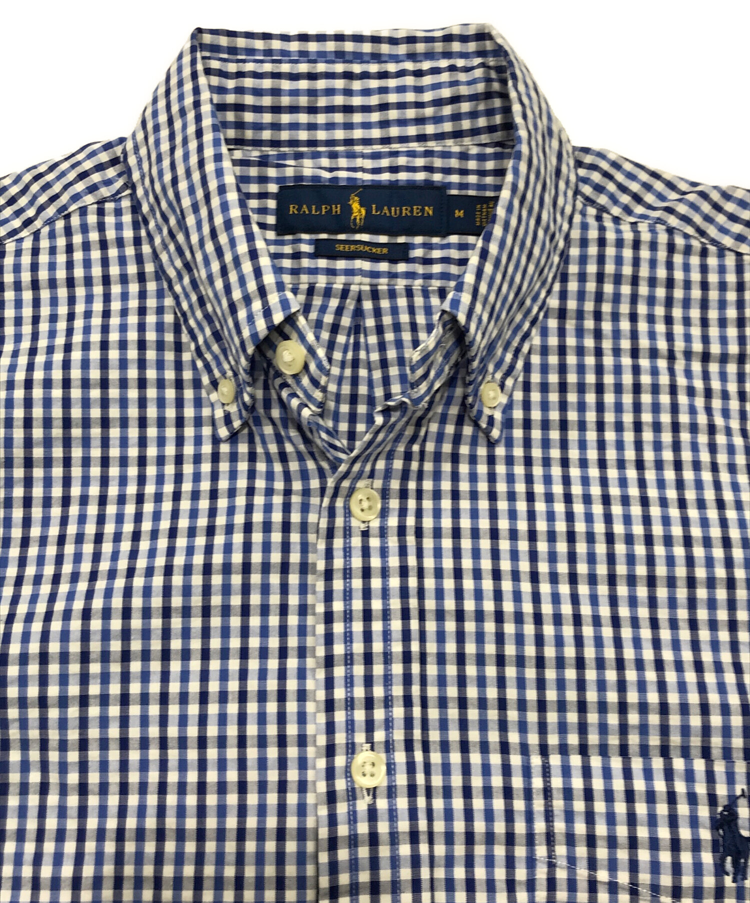 中古・古着通販】RALPH LAUREN (ラルフローレン) シアサッカー半袖