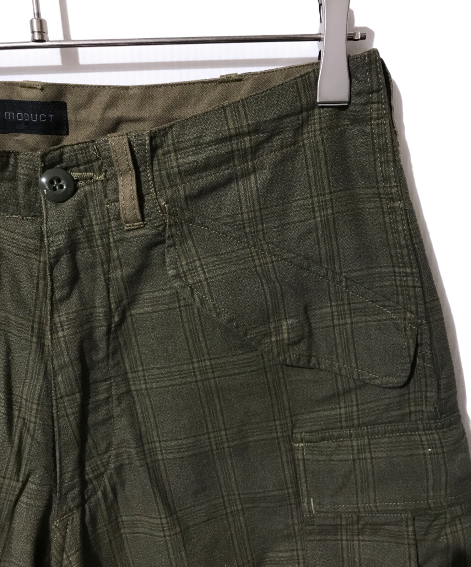 中古・古着通販】MODUCT (モダクト) チェックカーゴパンツ グリーン