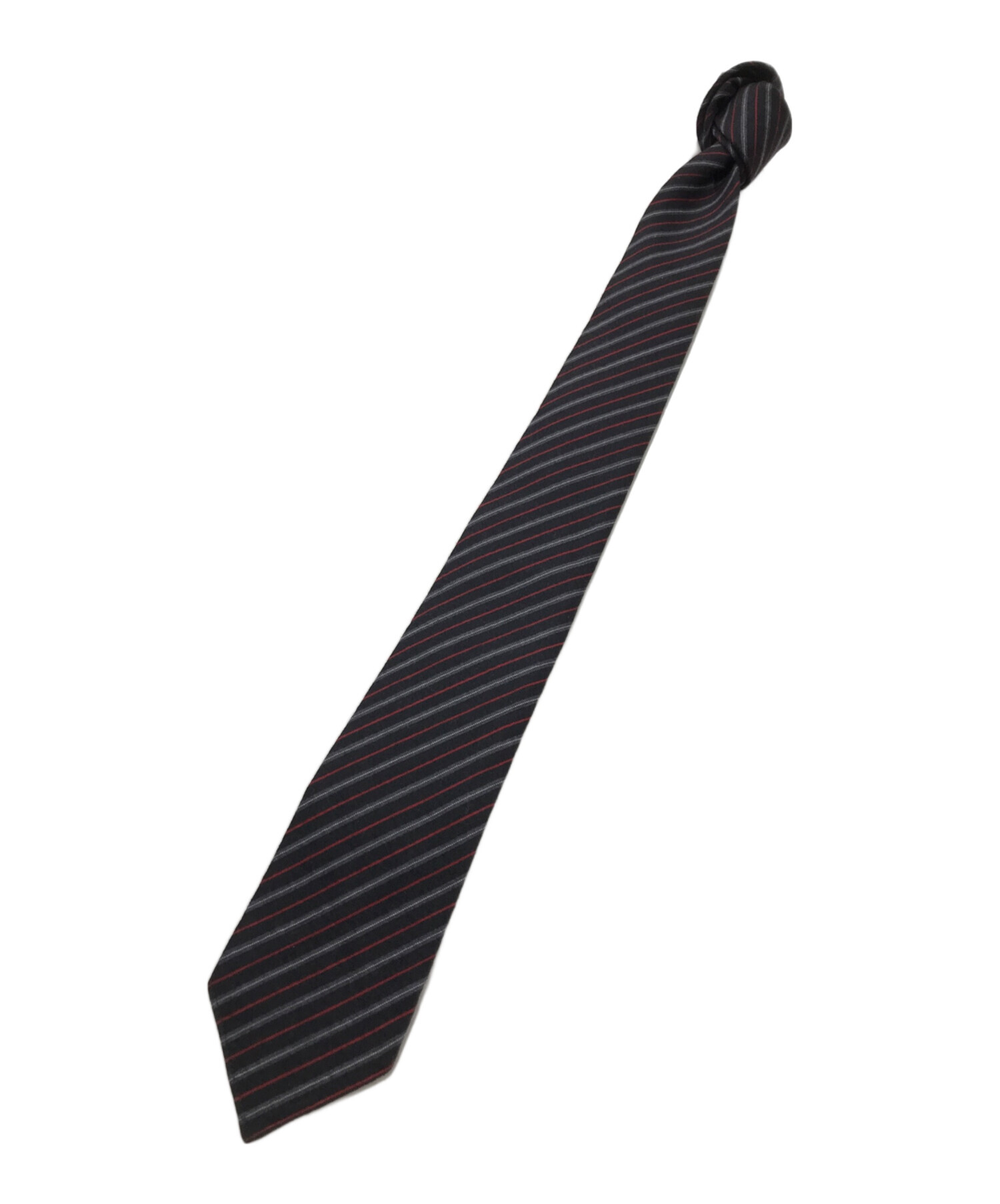 中古・古着通販】GUCCI (グッチ) ウールシルクストライプネクタイ
