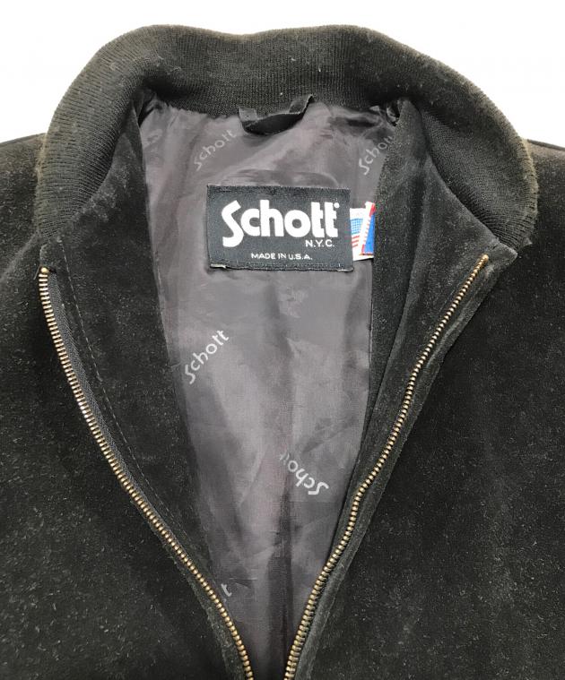 中古・古着通販】Schott (ショット) スウェードブルゾン/ボンバー