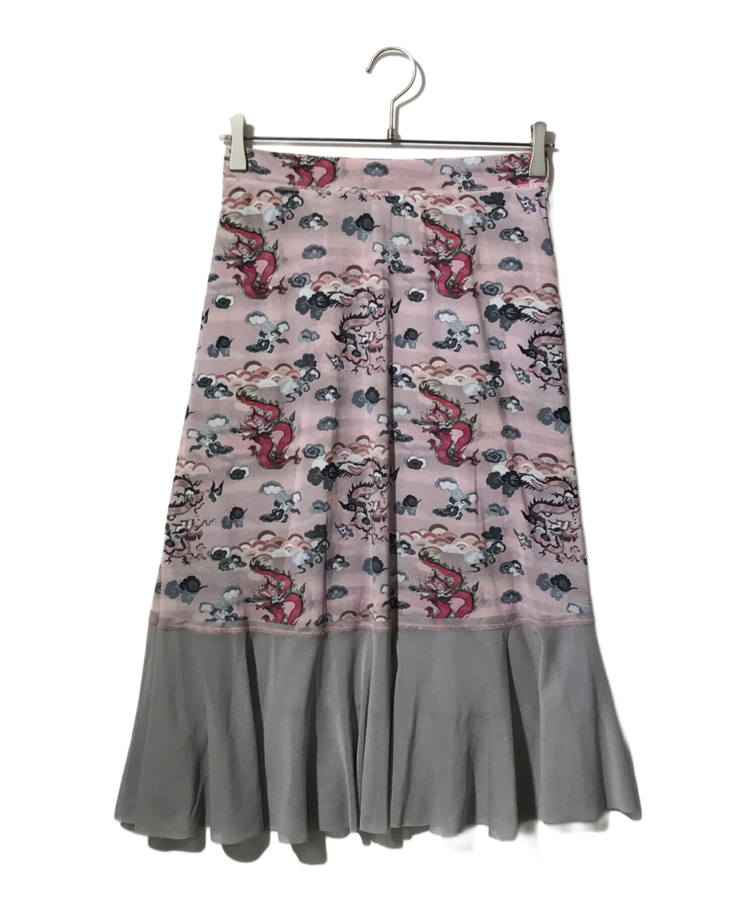 ヴィヴィアンタムVIVIENNE TAMシルクシフォンカットワークスカート ヴィヴィアンタムVIVIENNE TAMシルクシフォンカットワークスカート