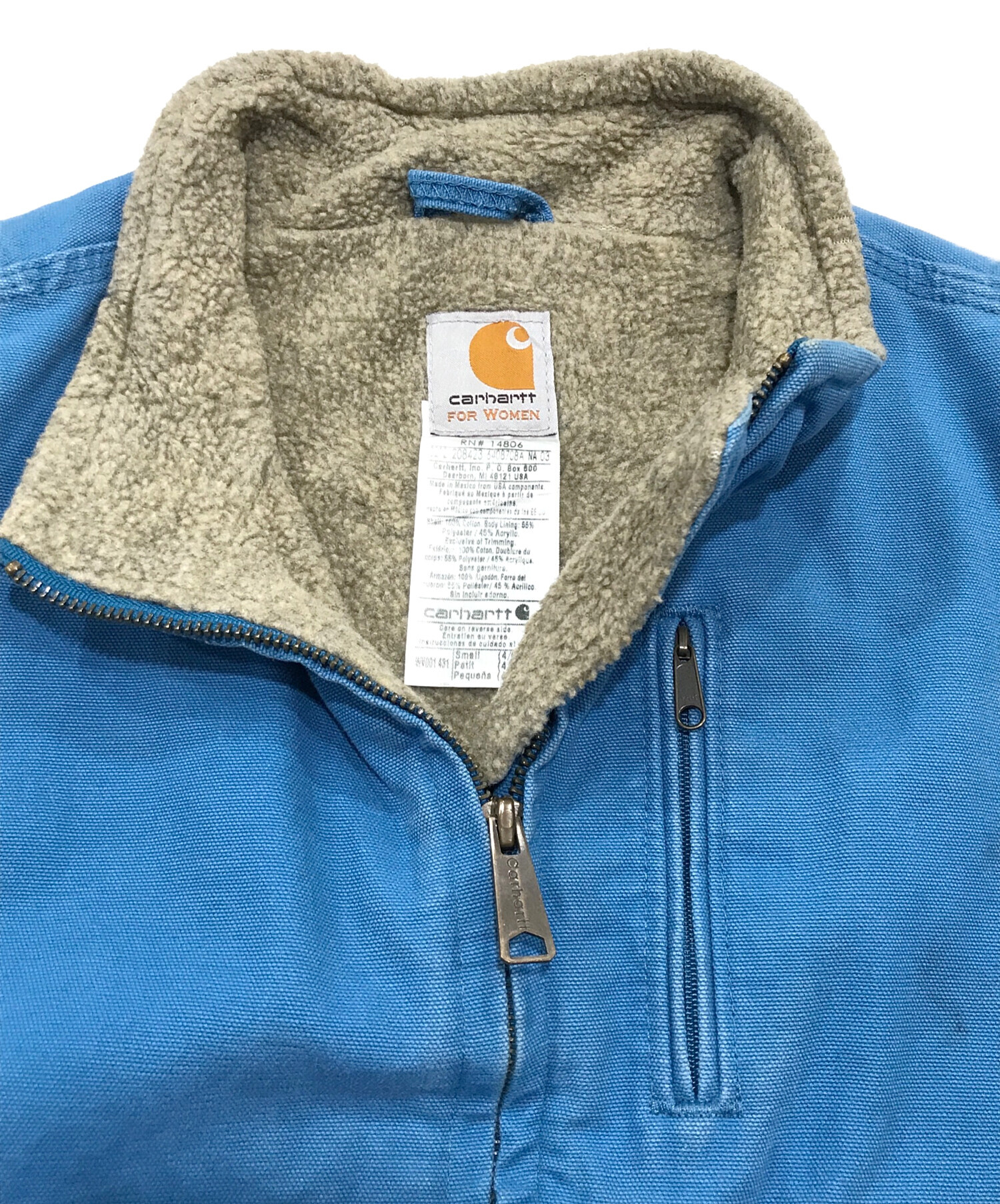 中古・古着通販】CarHartt (カーハート) ダックベスト ブルー サイズ:S
