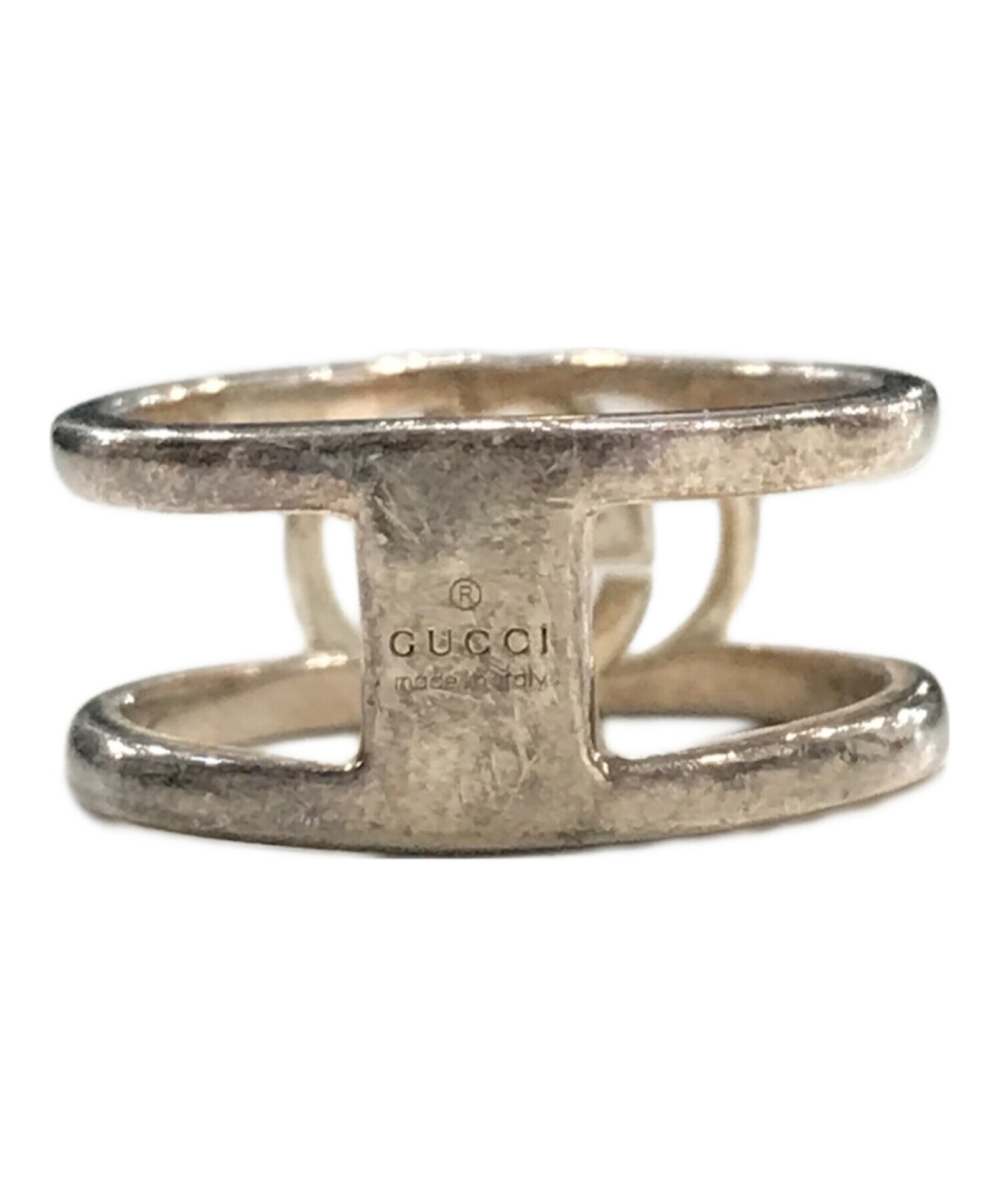 中古・古着通販】GUCCI (グッチ) インターロッキングGリング シルバー 