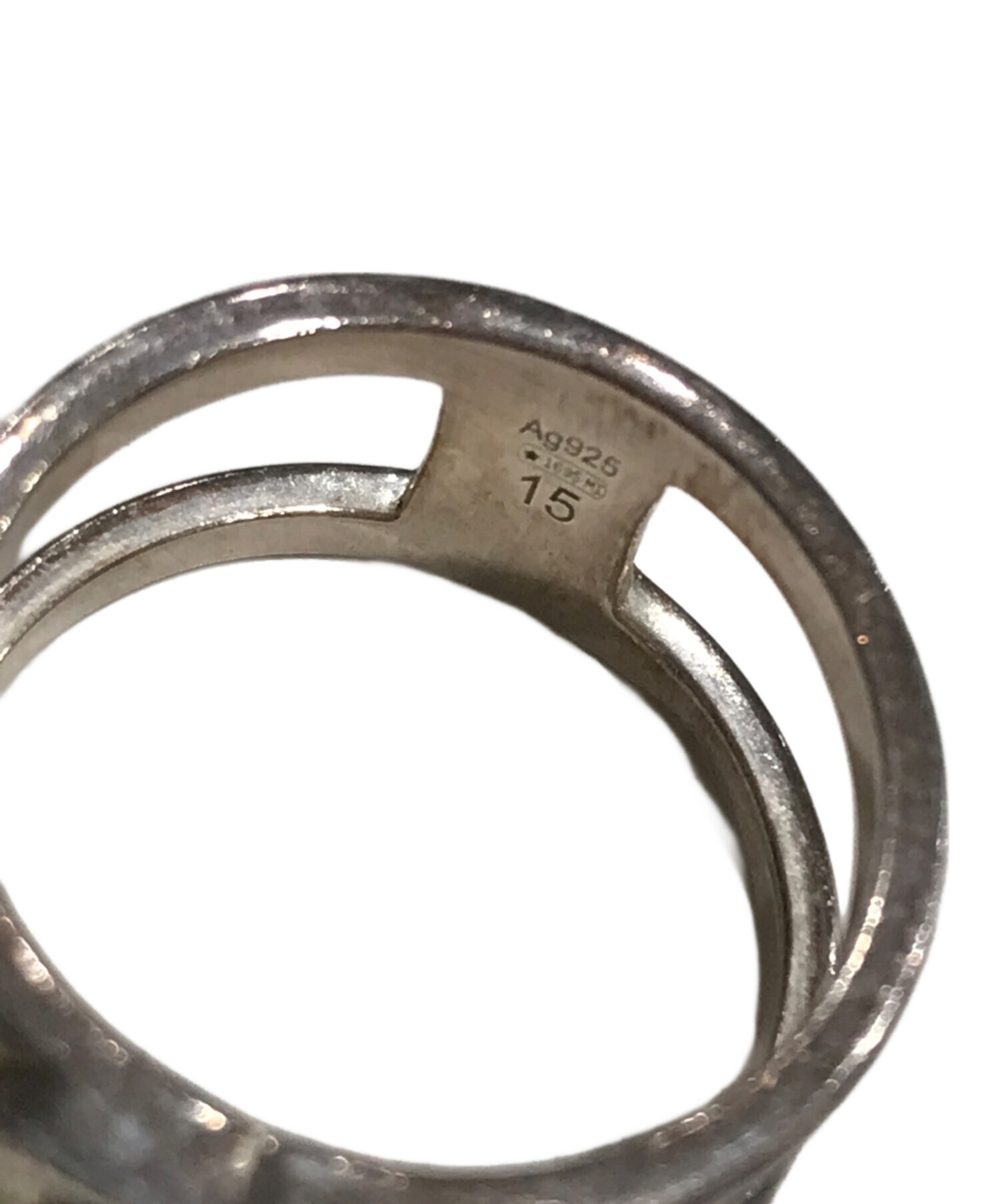 中古・古着通販】GUCCI (グッチ) インターロッキングGリング シルバー 