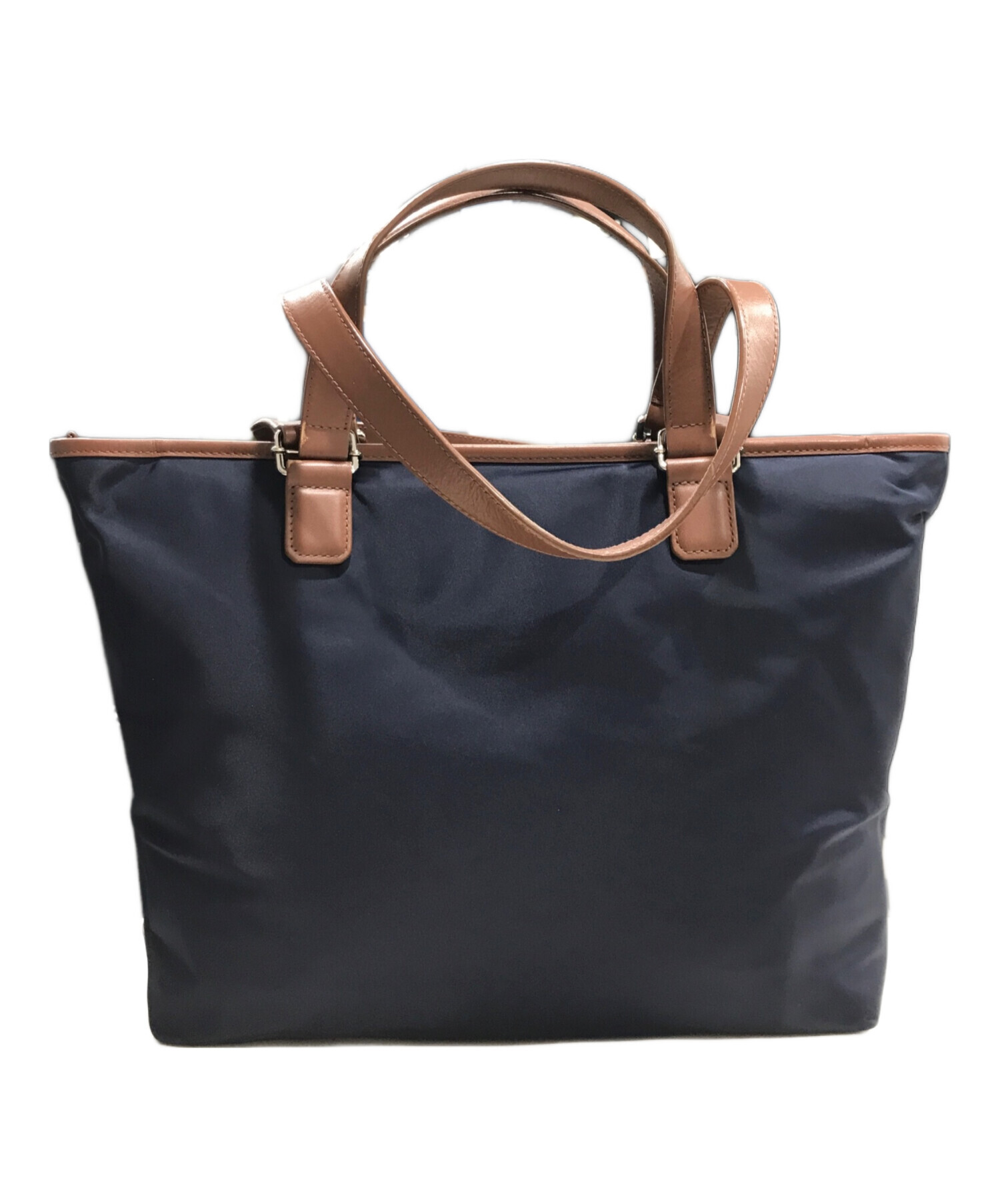中古・古着通販】FURLA (フルラ) トートバッグ ネイビー×ブラック 