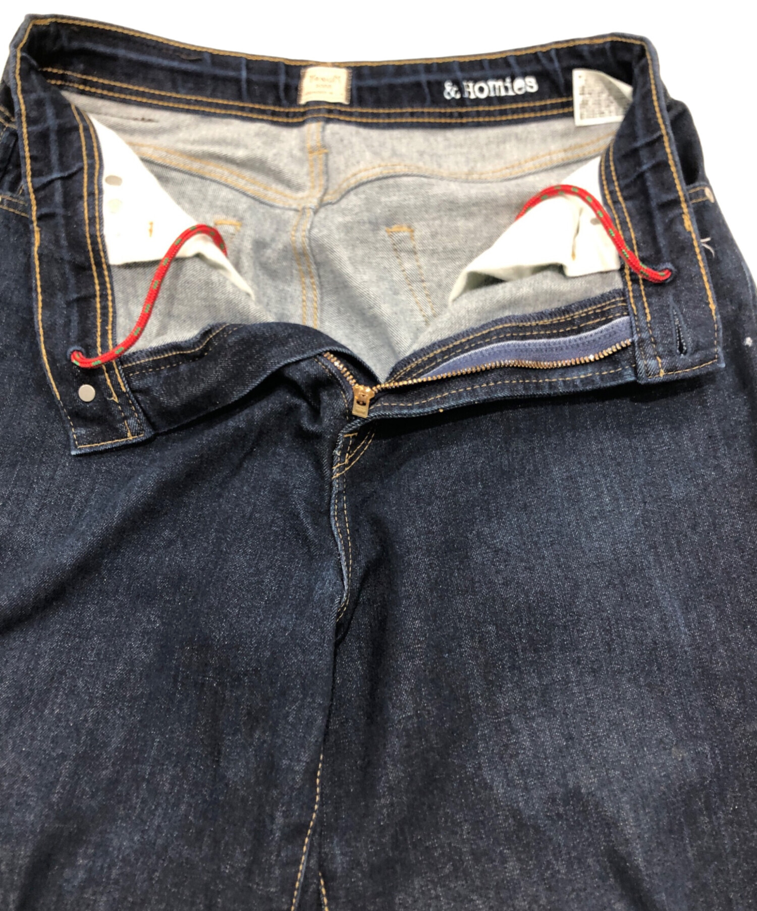 YANUK Homiesデニムパンツ インディゴブルー Lサイズ 中古・古着通販】YANUK (ヤヌーク) &HOMIES Balloon Jeans インディゴ